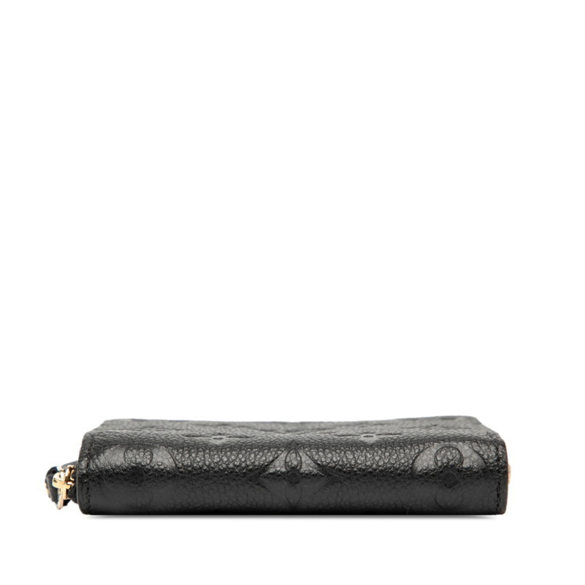 Louis Vuitton Black Noir Leather Coin Purse/Coin Case