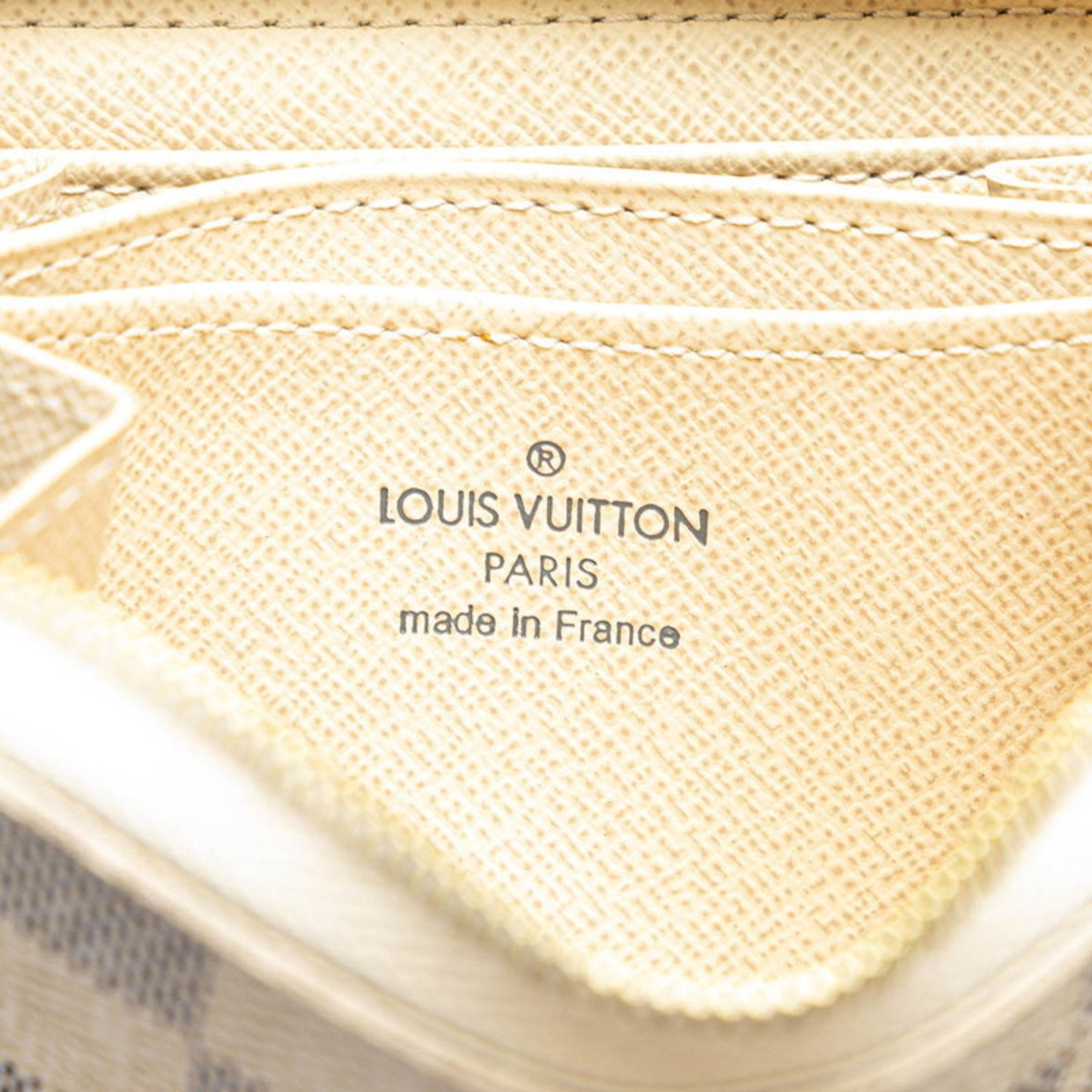 Louis Vuitton White Leather Pvc Coin Purse/Coin Case