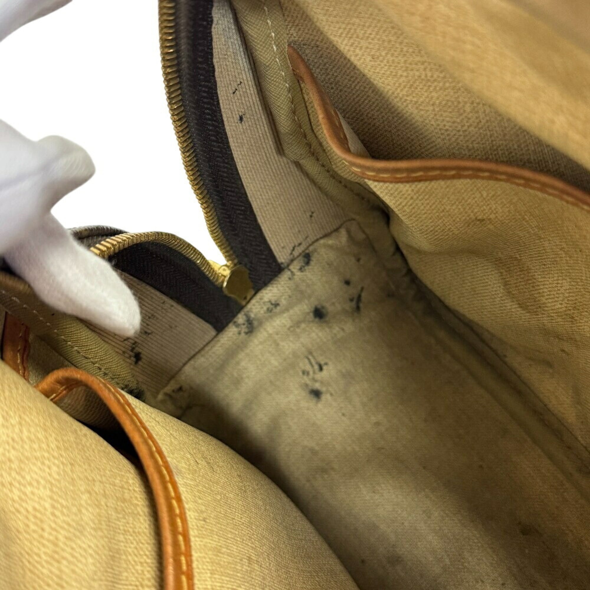 Louis Vuitton Brown Leather Handbag
