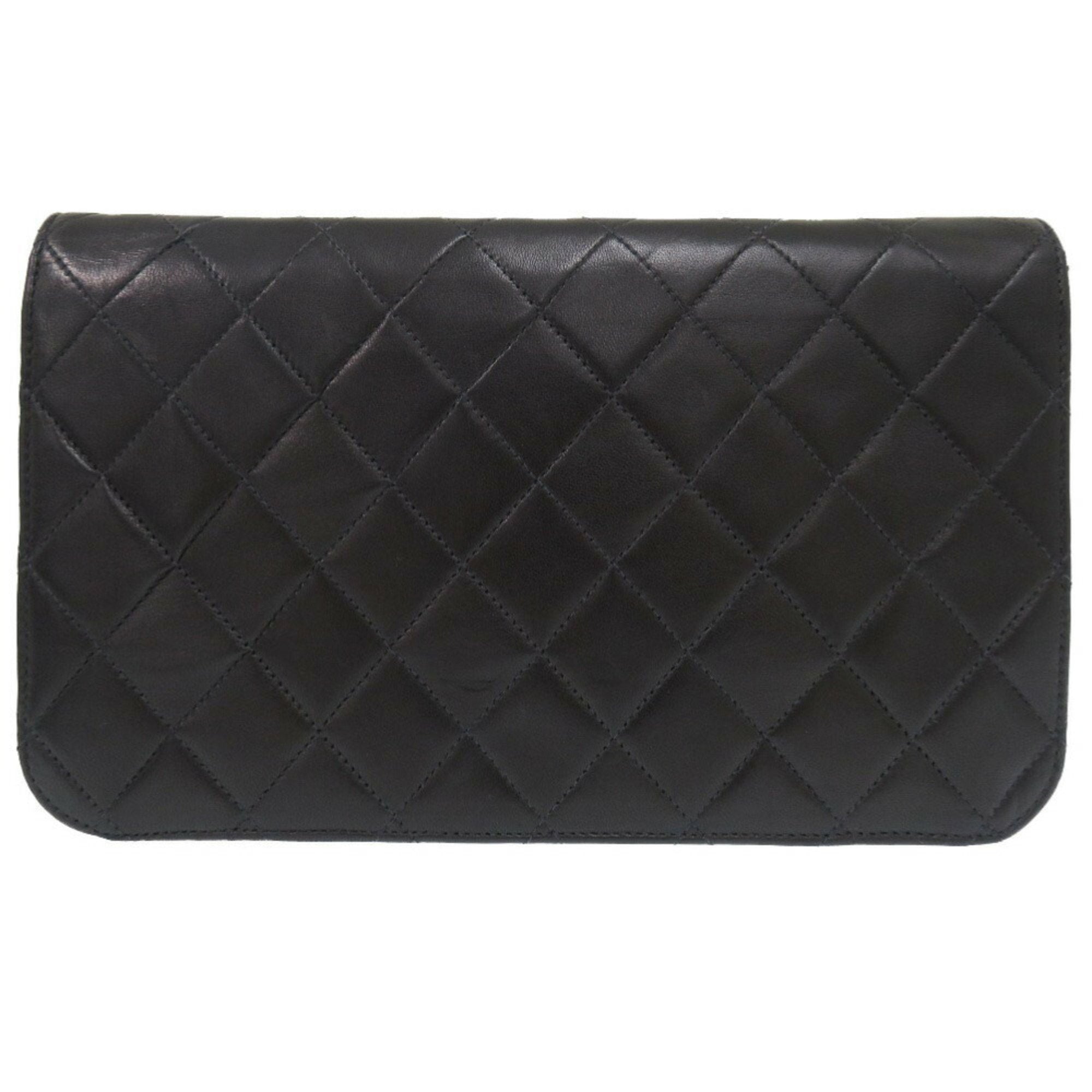 Chanel Matelasse Black Leather Shoulder Bag