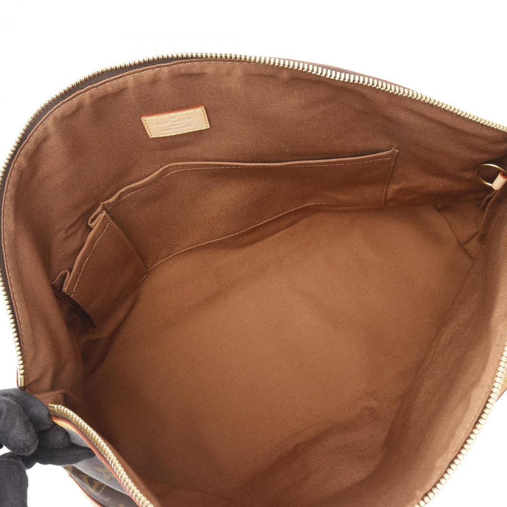 Louis Vuitton Brown Coated Canvas Leather Tote Bag