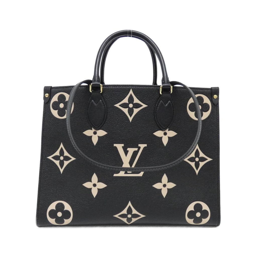 Louis Vuitton Monogram Empreinte Beige Black Leather Handbag