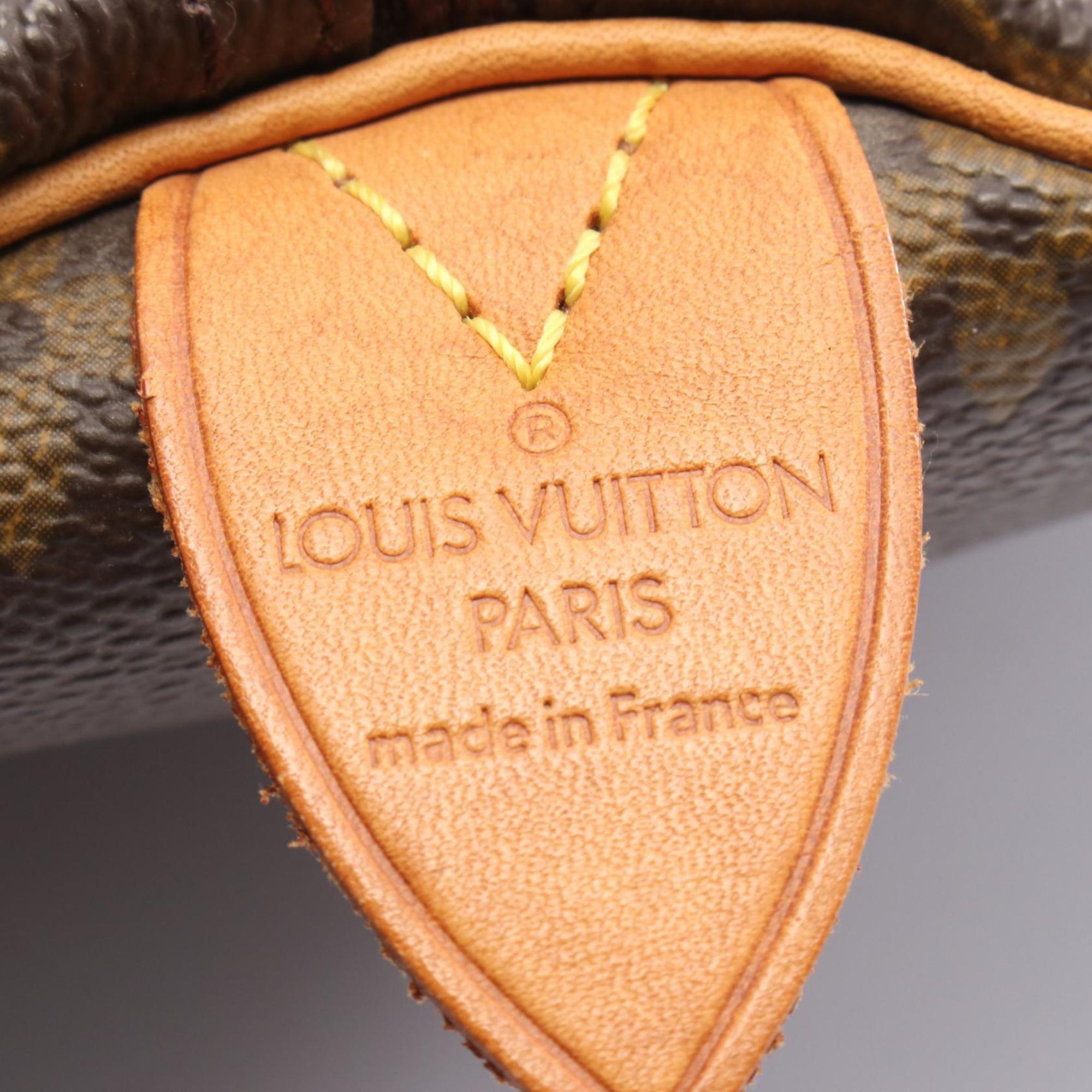 Louis Vuitton Brown Coated Canvas Leather Handbag