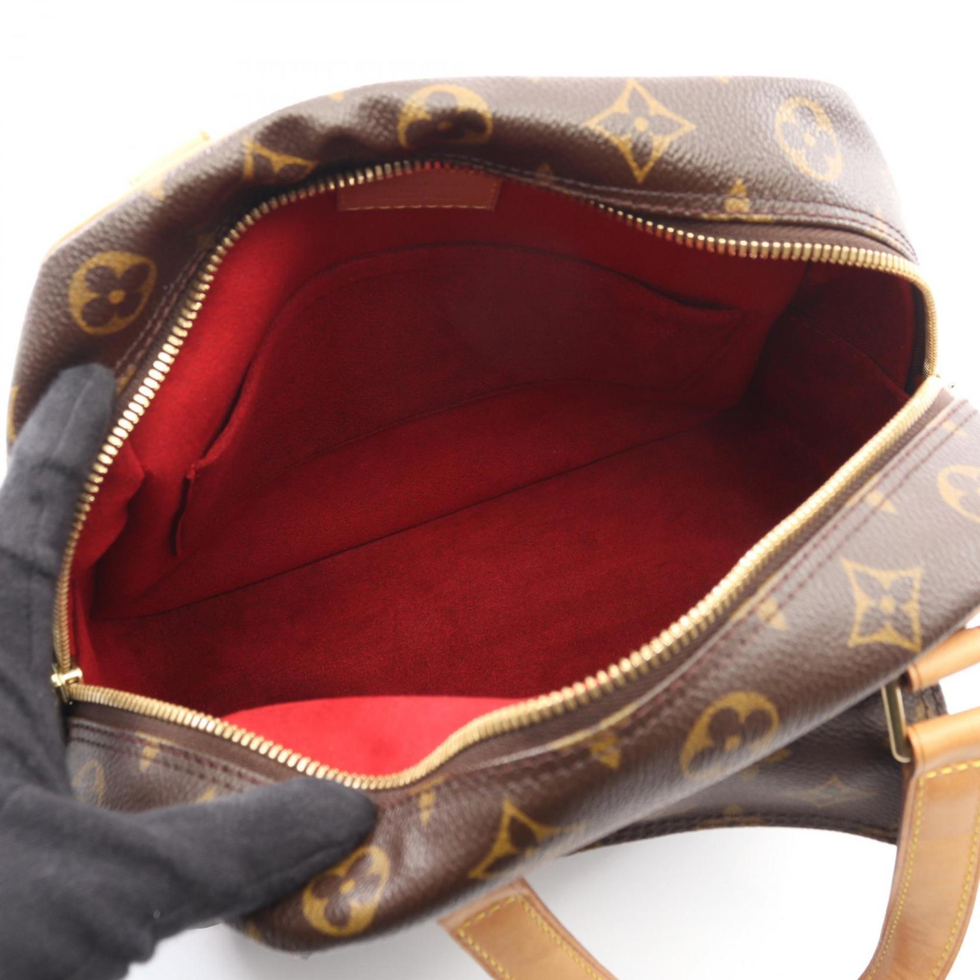 Louis Vuitton Brown Monogram Coated Canvas Leather Handbag