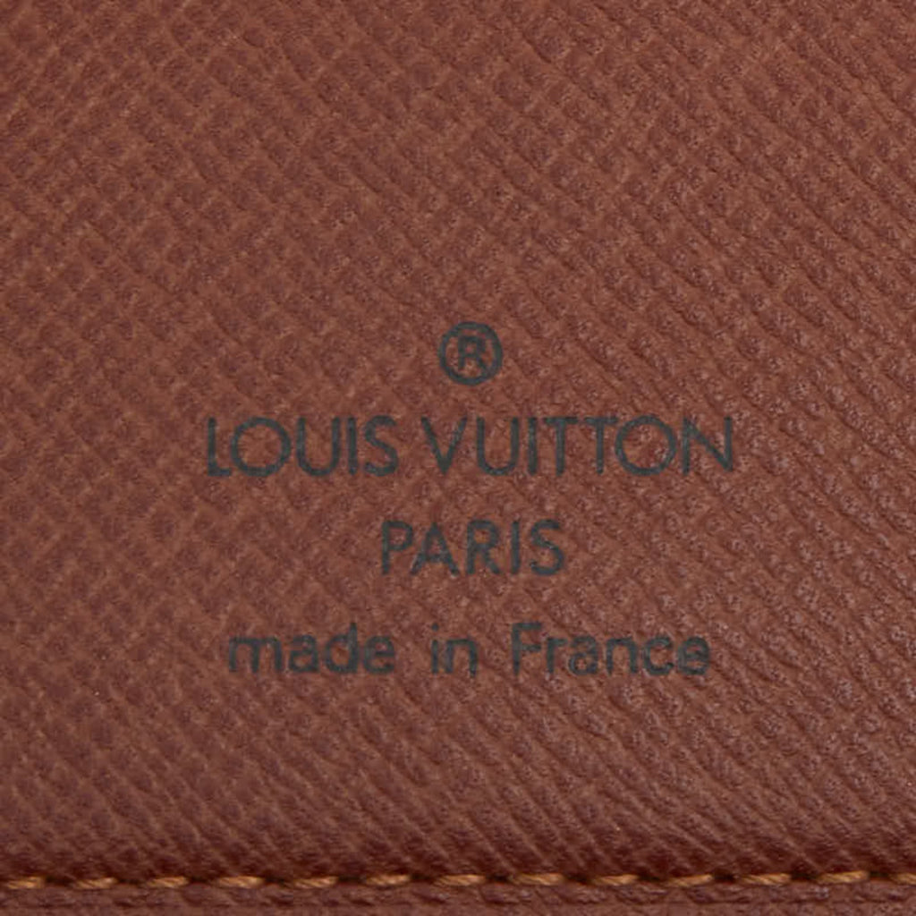 Louis Vuitton Brown Pvc Leather Wallet