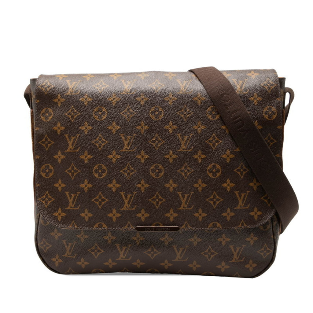 Louis Vuitton Brown Pvc Messenger Bag Shoulder Bag