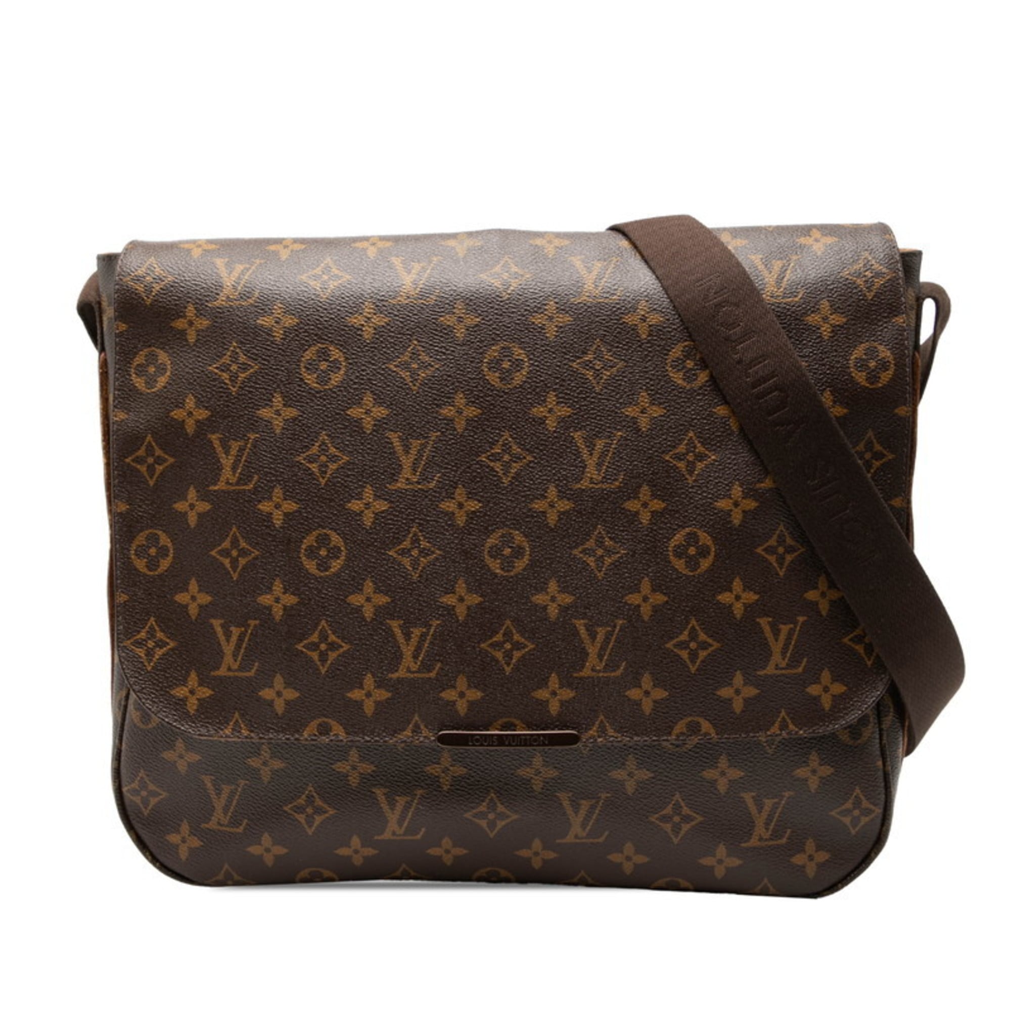 Louis Vuitton Brown Pvc Messenger Bag Shoulder Bag