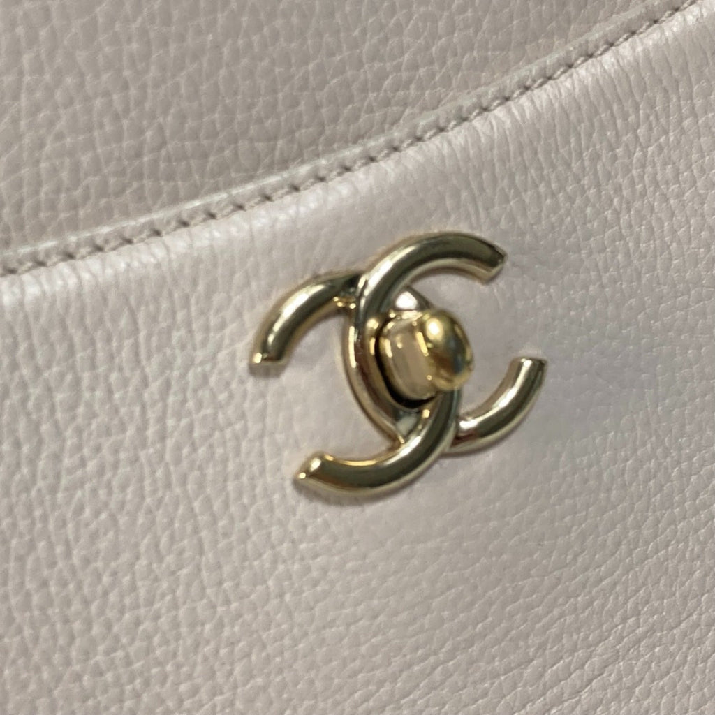 Chanel Beige Leather Handbag