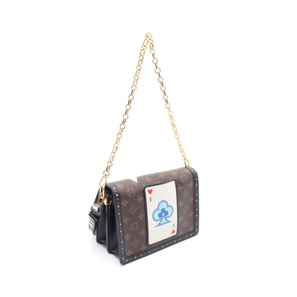 Louis Vuitton Black Brown Multi-Color Monogram Pvc Leather Coated Canvas Shoulder Bag