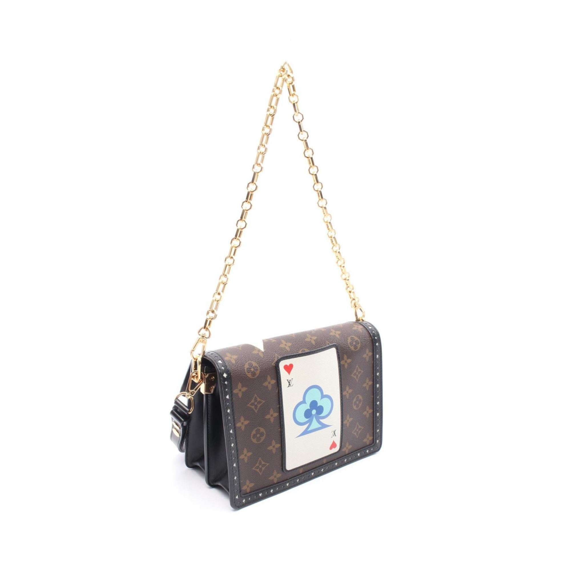 Louis Vuitton Black Brown Multi-Color Monogram Pvc Leather Coated Canvas Shoulder Bag