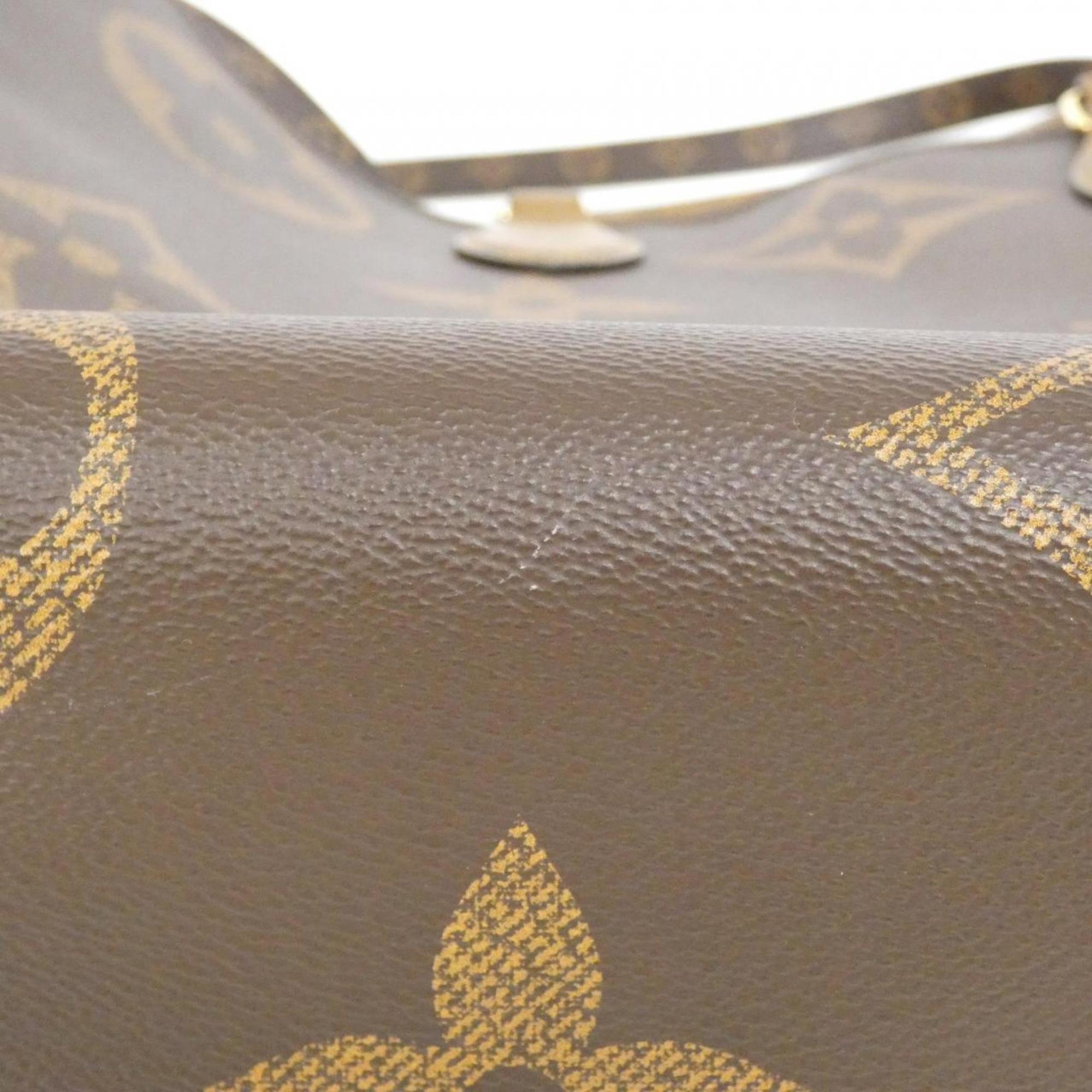 Louis Vuitton Marron Coated Canvas Handbag