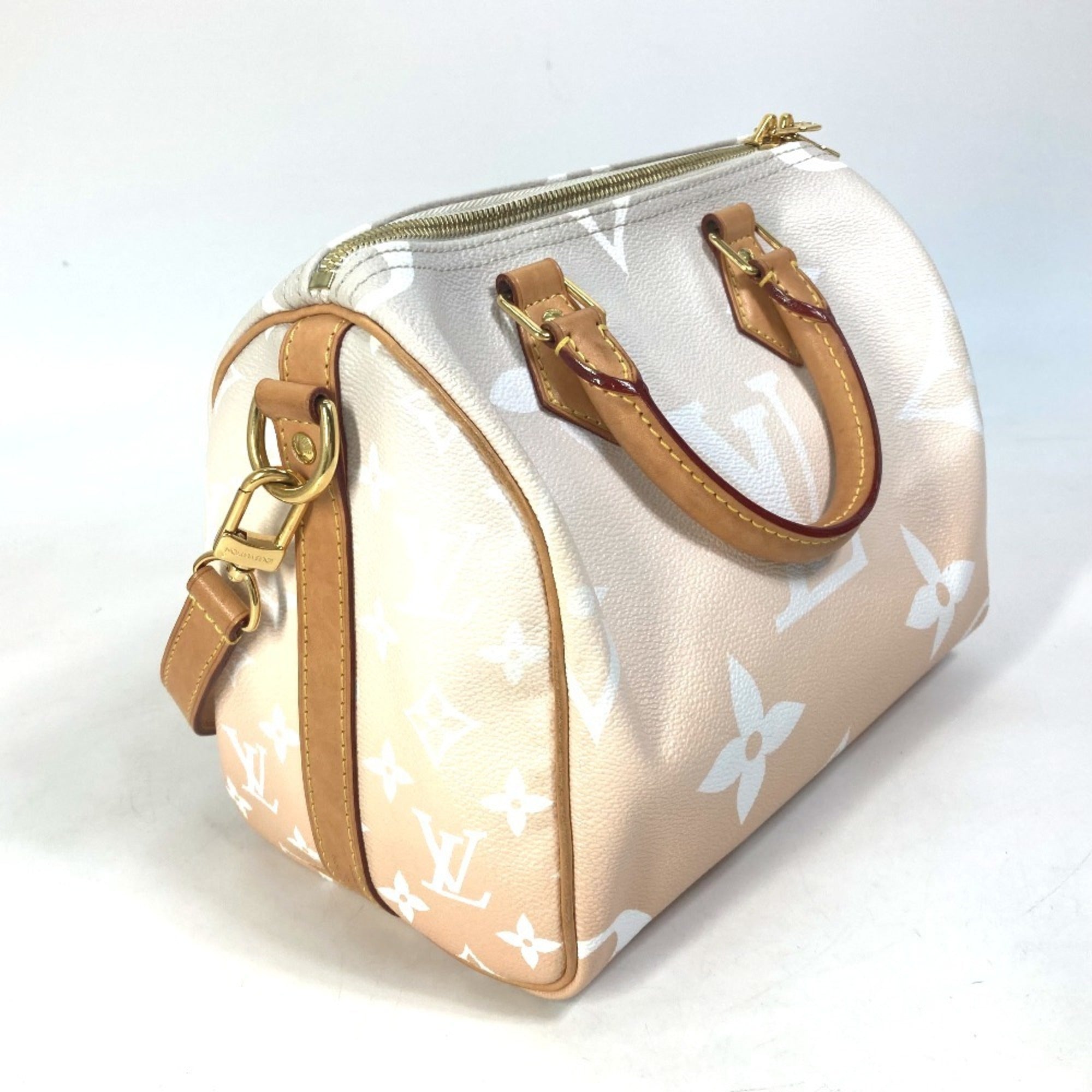 Louis Vuitton Orange Monogram Boston Bag Handbag Shoulder Bag