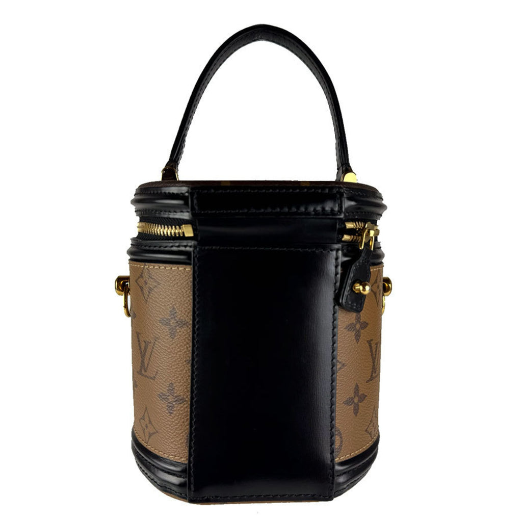 Louis Vuitton Black Brown Monogram Reverse Monogram Reverse Handbag Shoulder Bag