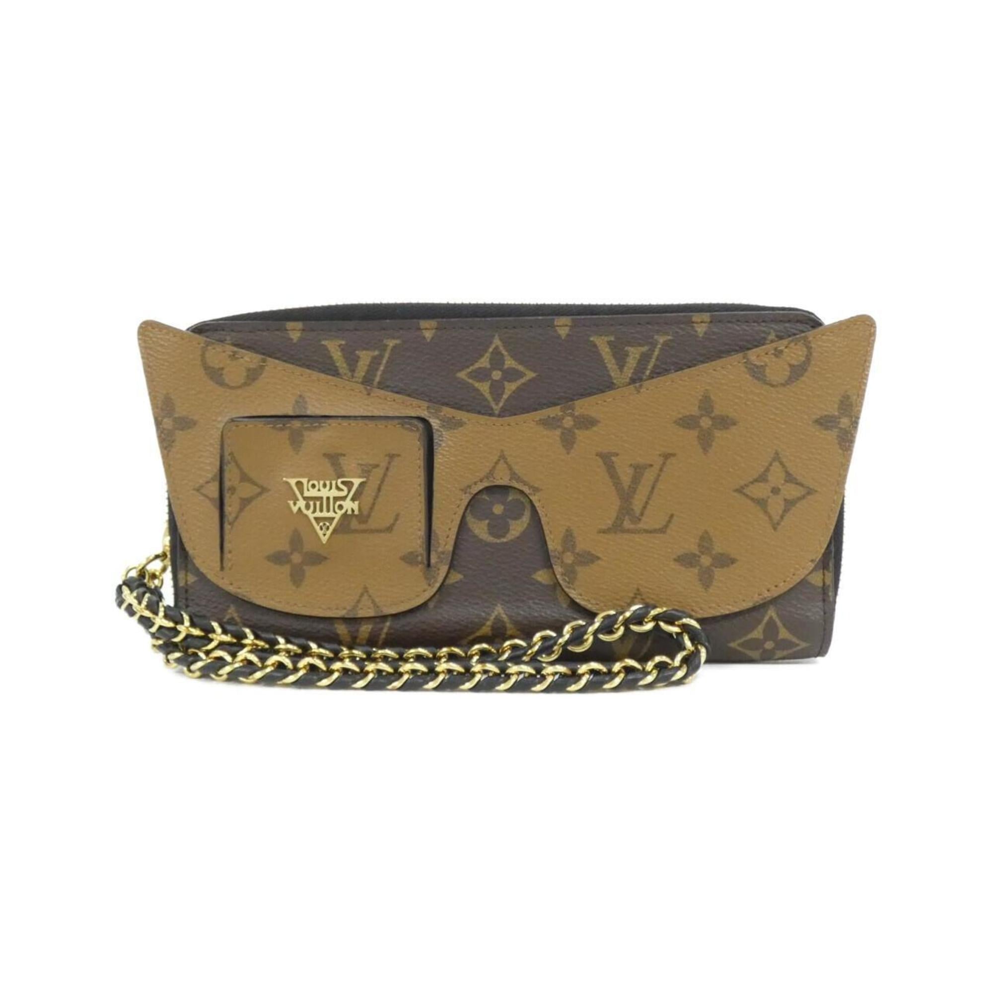 Louis Vuitton Marron Coated Canvas Long Wallet