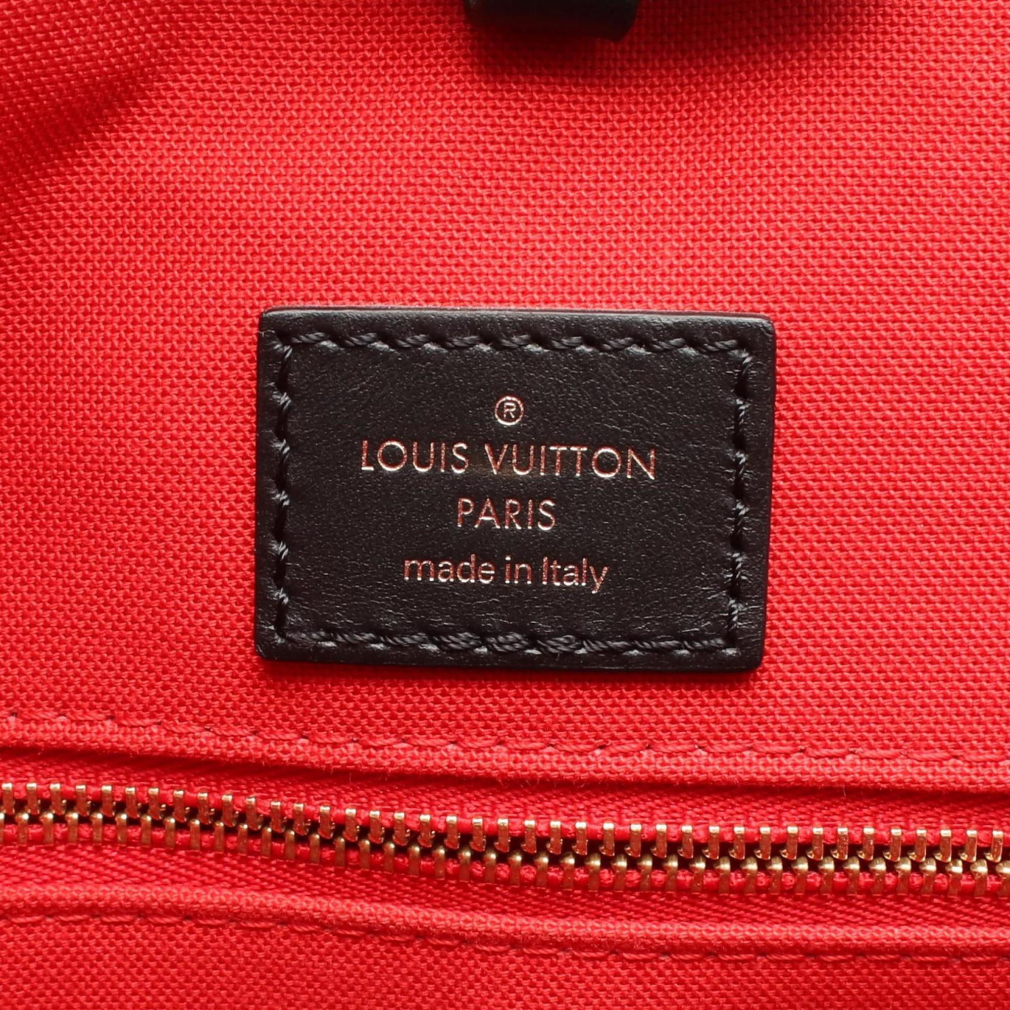 Louis Vuitton Beige Brown Monogram Coated Canvas Tote Bag