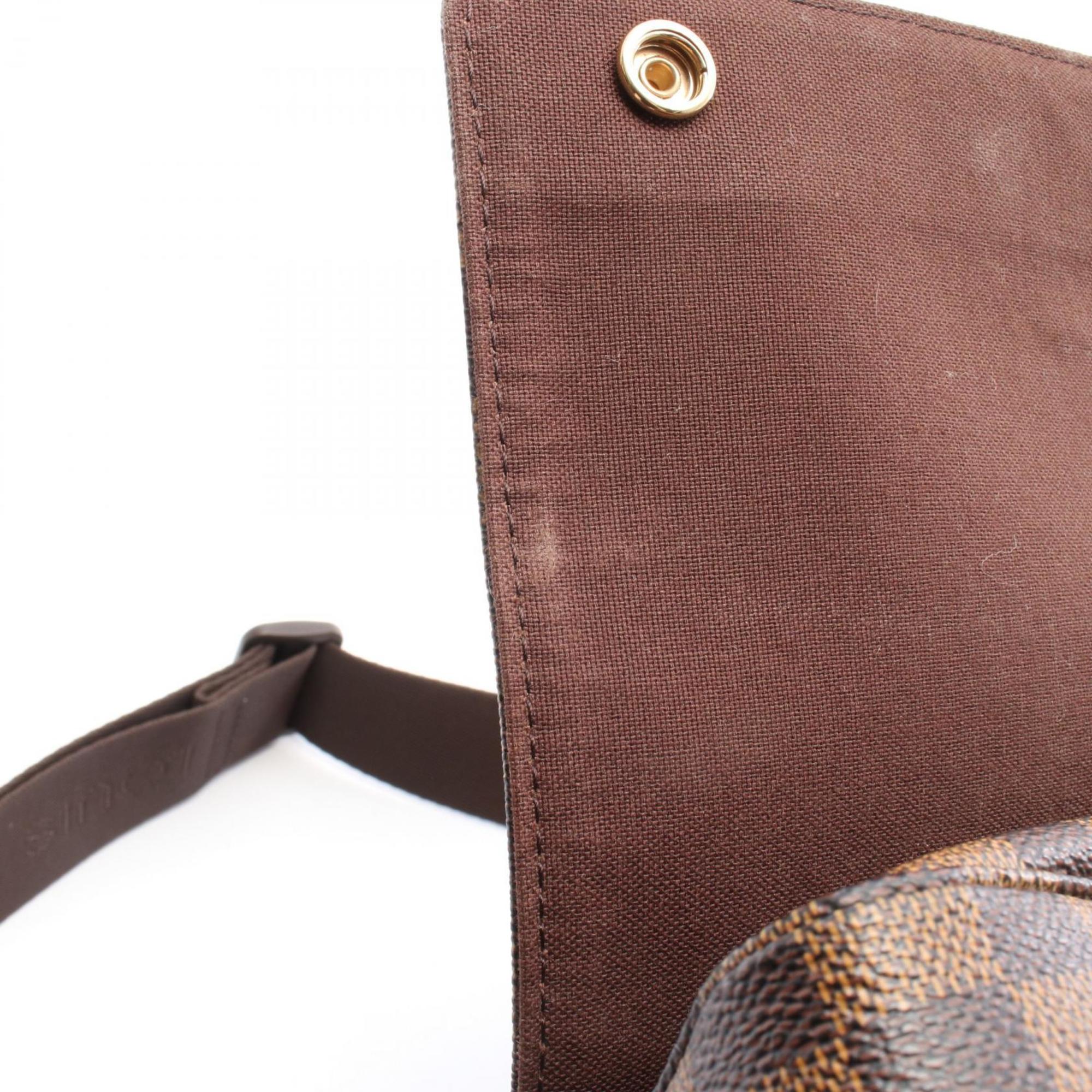 Louis Vuitton Brown Ebene Coated Canvas Leather Shoulder Bag
