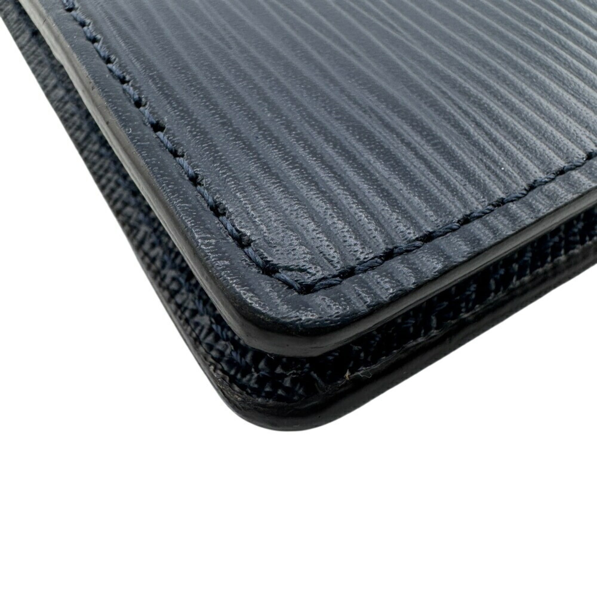 Louis Vuitton Navy Leather Long Wallet