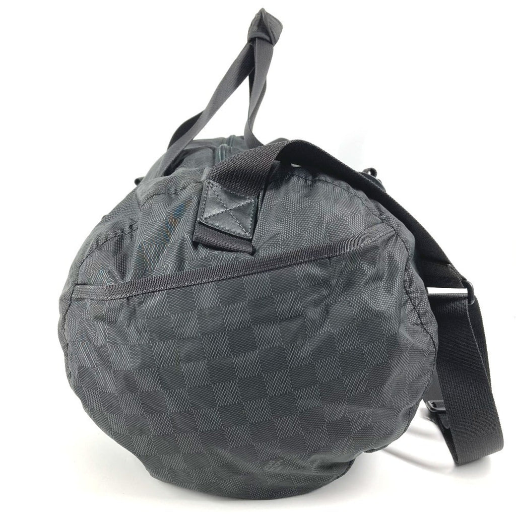 Louis Vuitton Black Damier Canvas Boston Bag Shoulder Bag