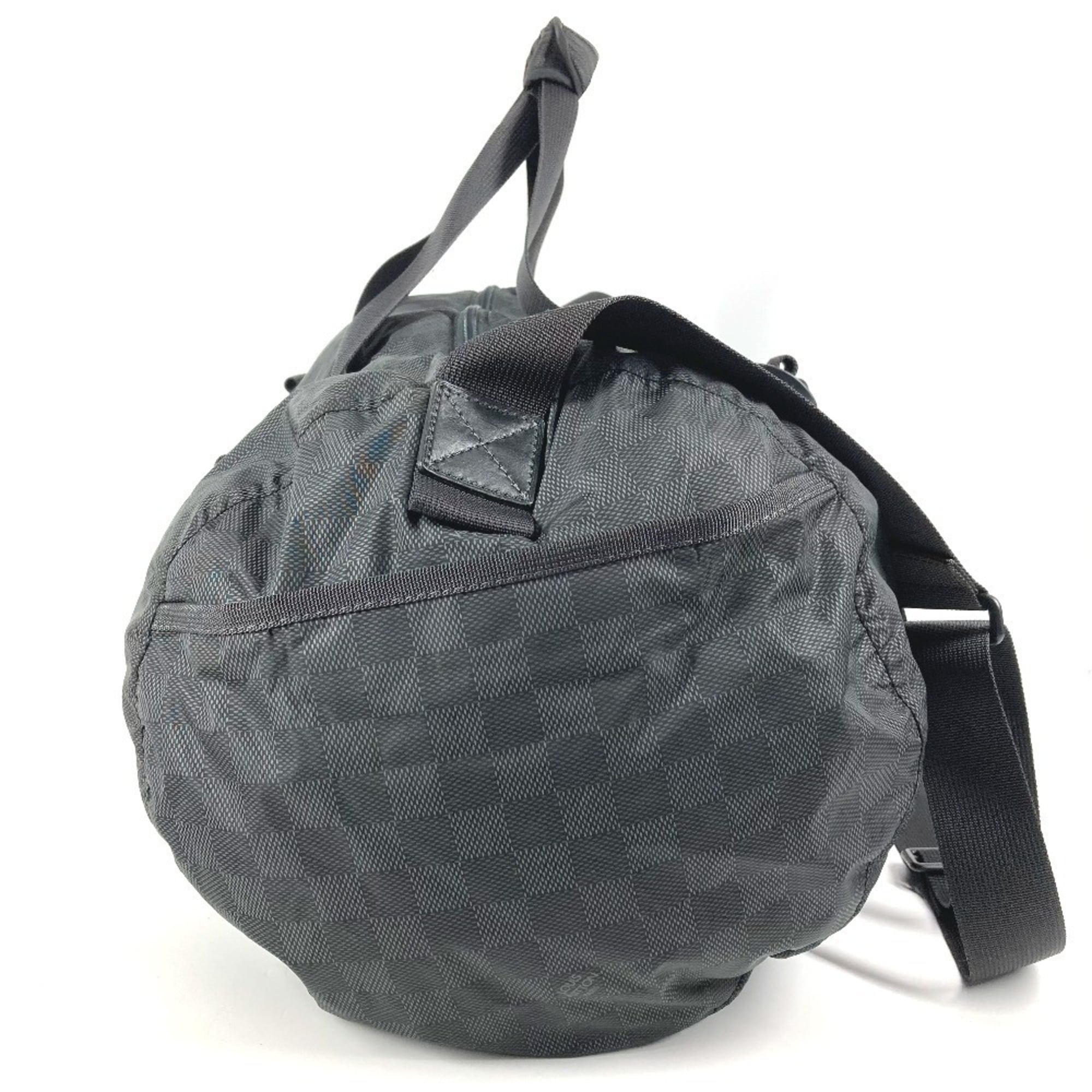 Louis Vuitton Black Damier Canvas Boston Bag Shoulder Bag