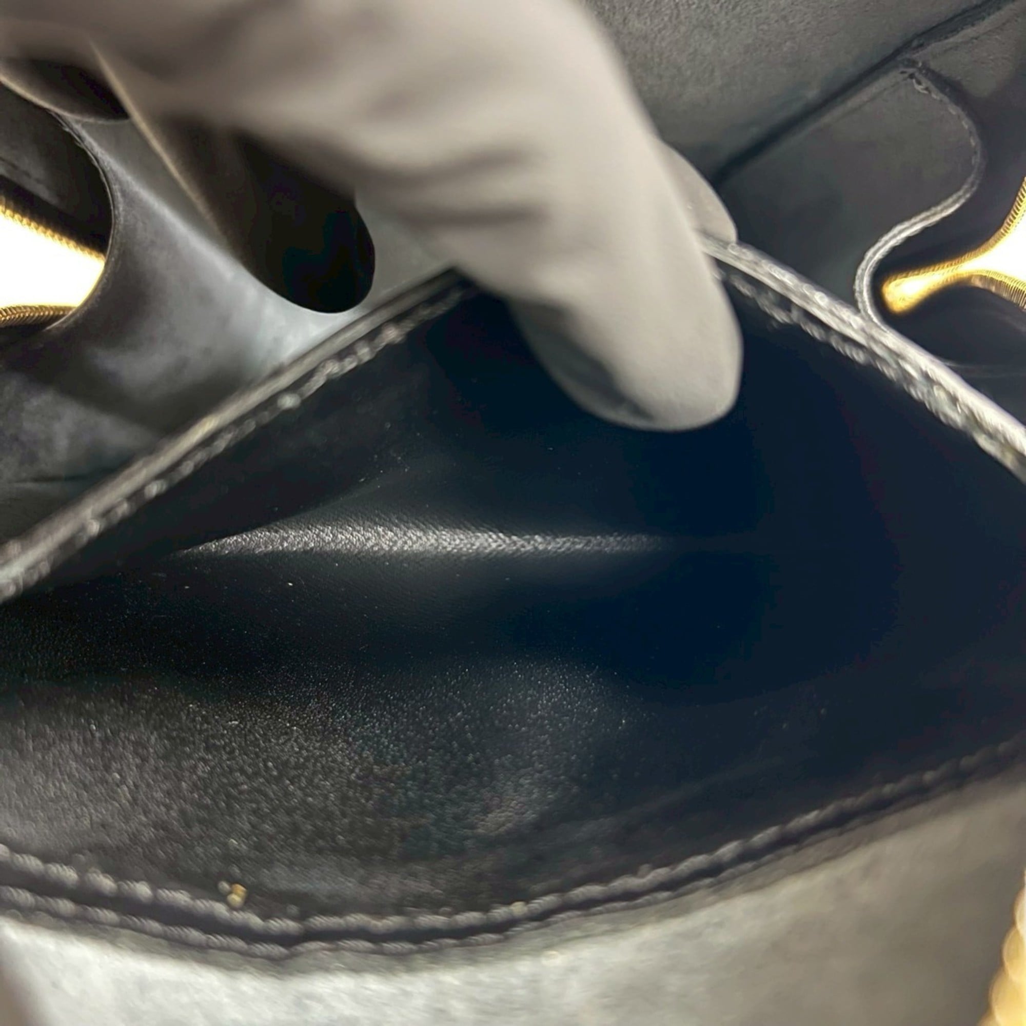 Louis Vuitton Black Epi Leather Backpack