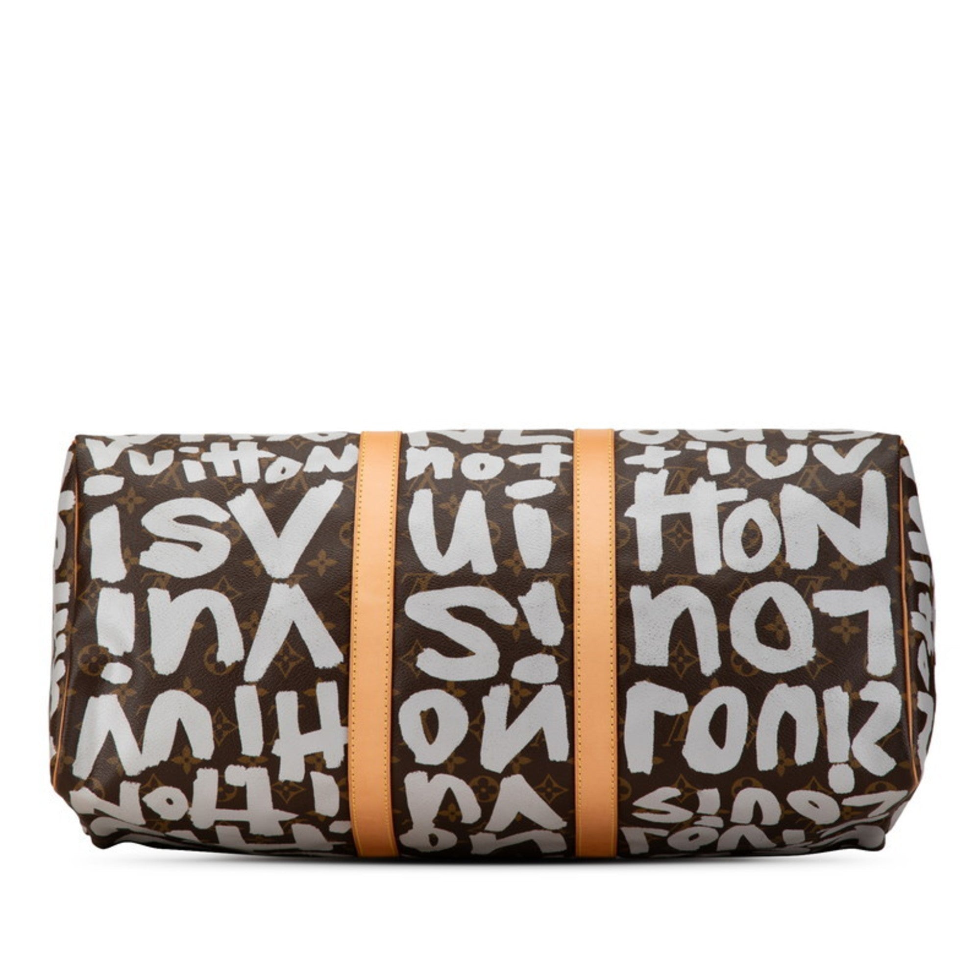 Louis Vuitton Argent Brown Pvc Leather Boston Bag