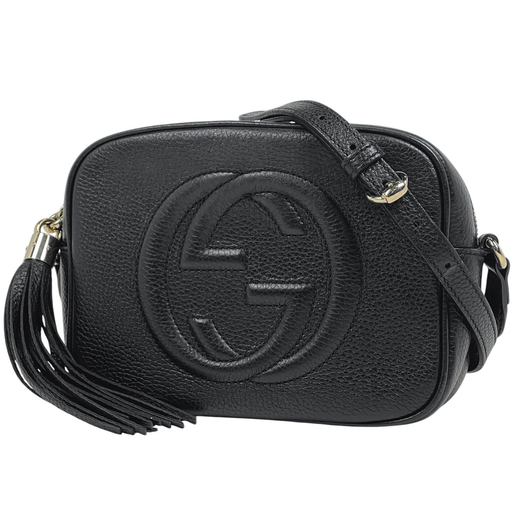 Gucci Black Leather Shoulder Bag (Pre-Owned)