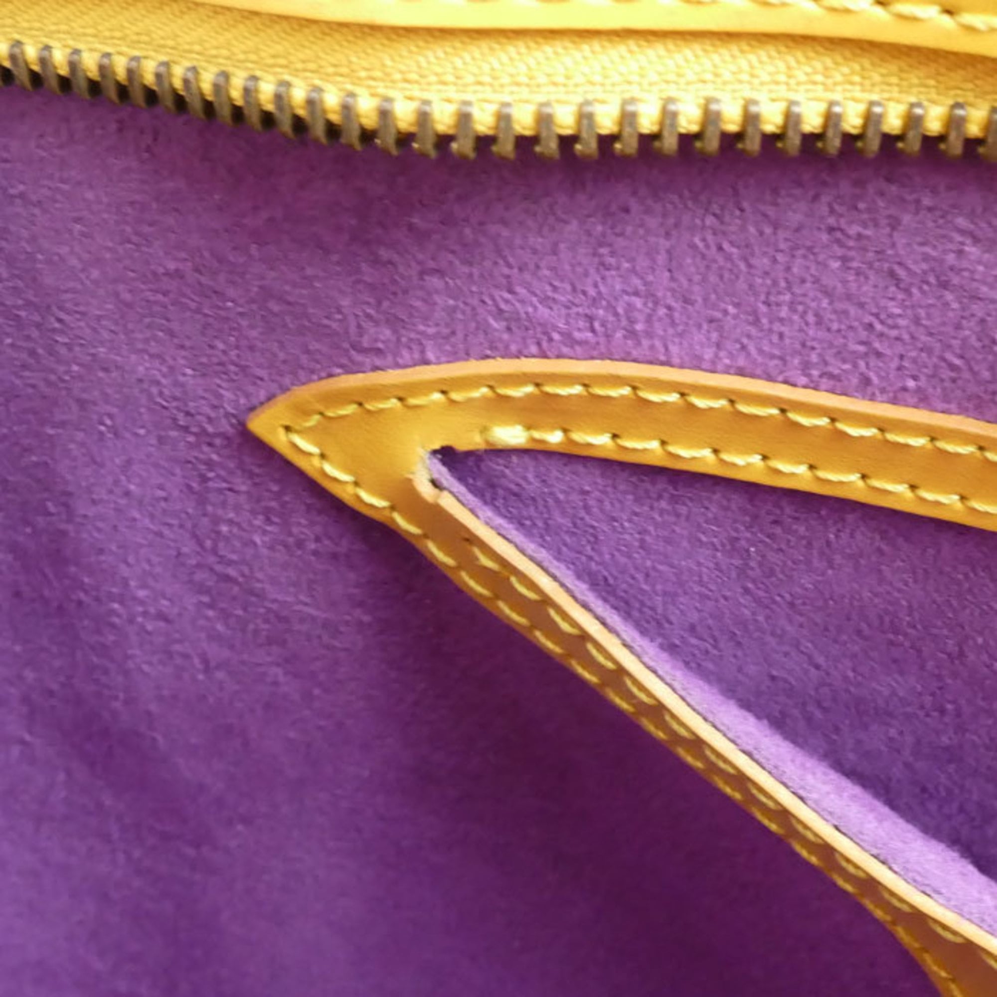 Louis Vuitton Yellow Epi Leather Handbag