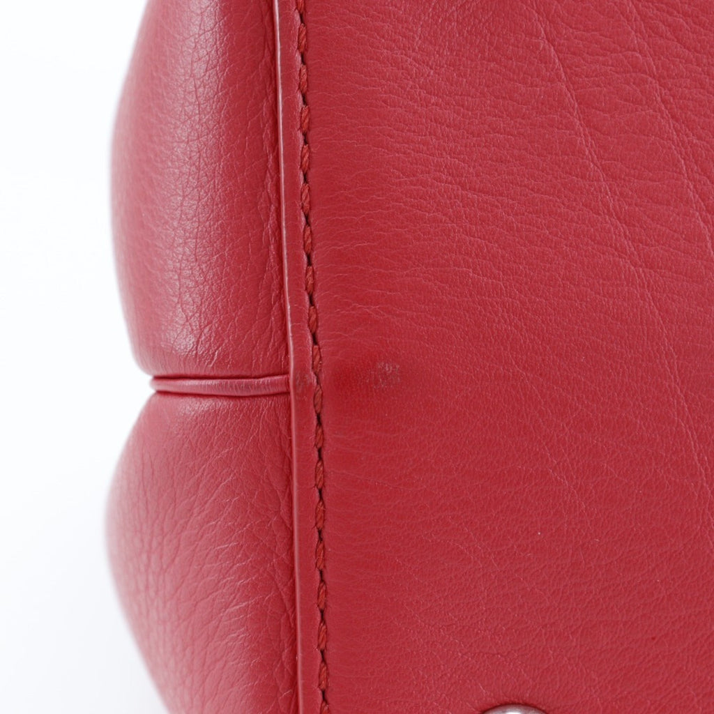 Fendi Red Color Leather Handbag
