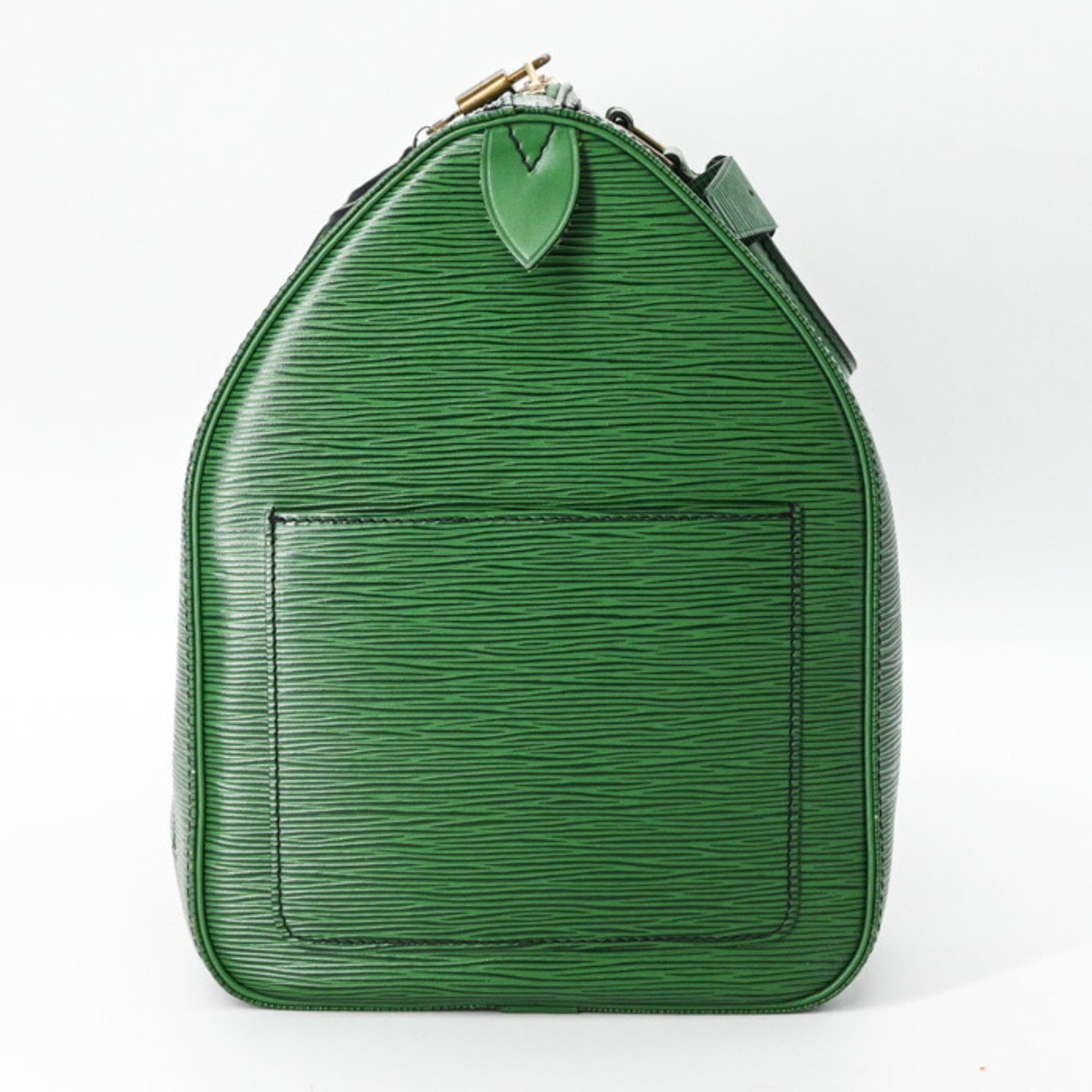 Louis Vuitton Borneo Green Epi Leather Boston Bag