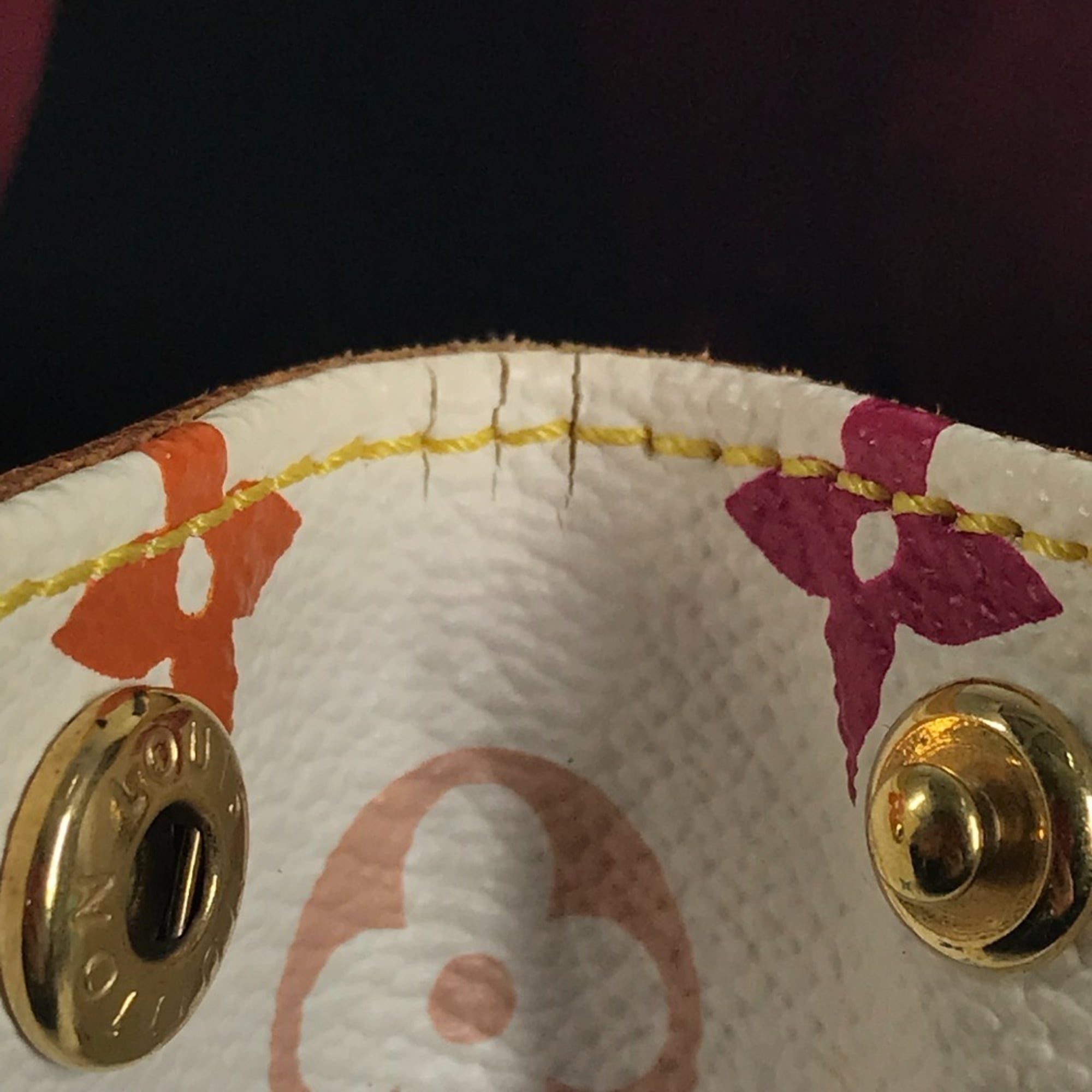 Louis Vuitton Blanc White Monogram Multicolore Shoulder Bag Tote Bag
