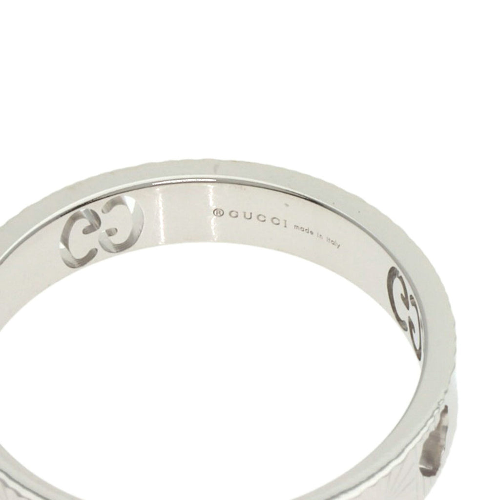 Gucci Icon White Gold (18K) Band Ring (Pre-Owned)