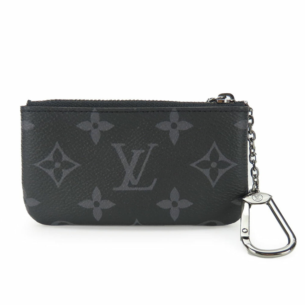 Louis Vuitton Monogram Eclipse Black Gray Monogram Eclipse Coin Purse/Coin Case