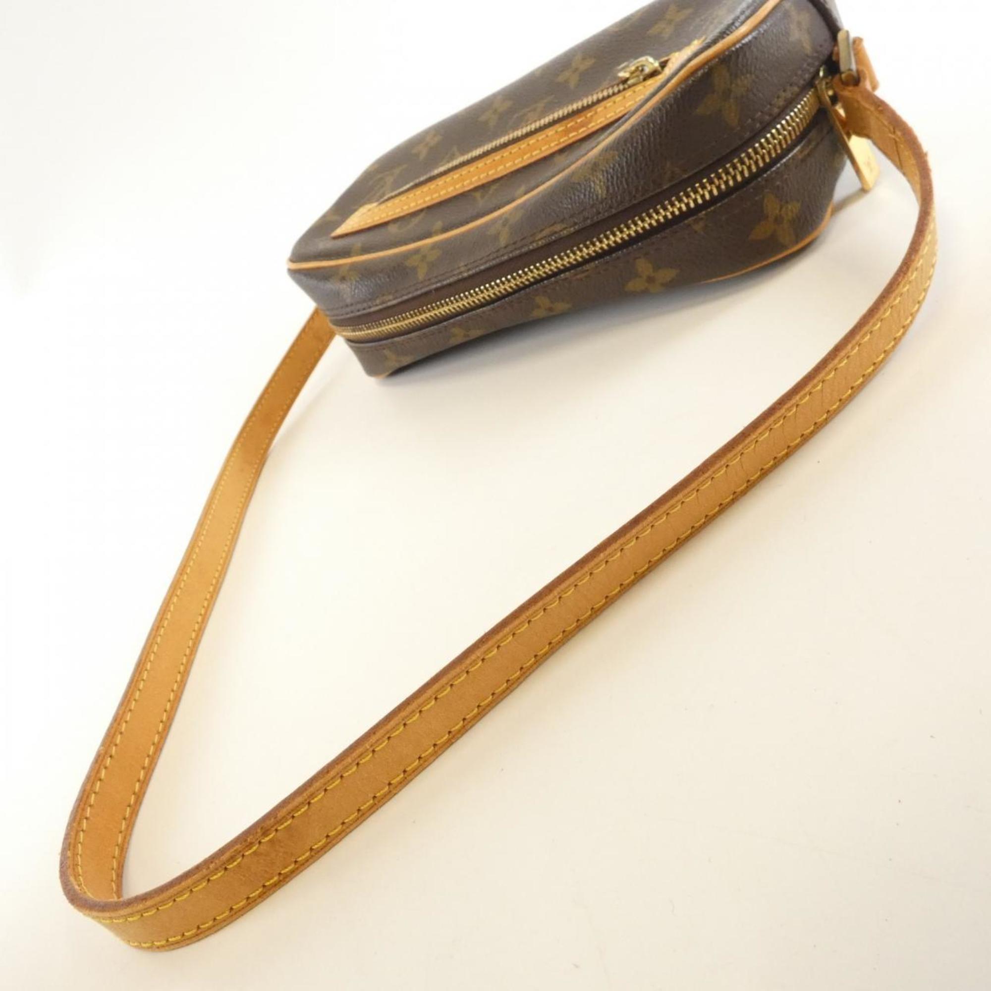 Louis Vuitton Marron Coated Canvas Pochette Shoulder Bag