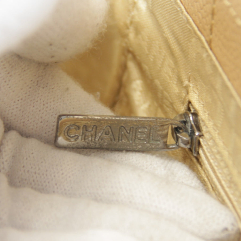 Chanel Beige Leather Tote Bag