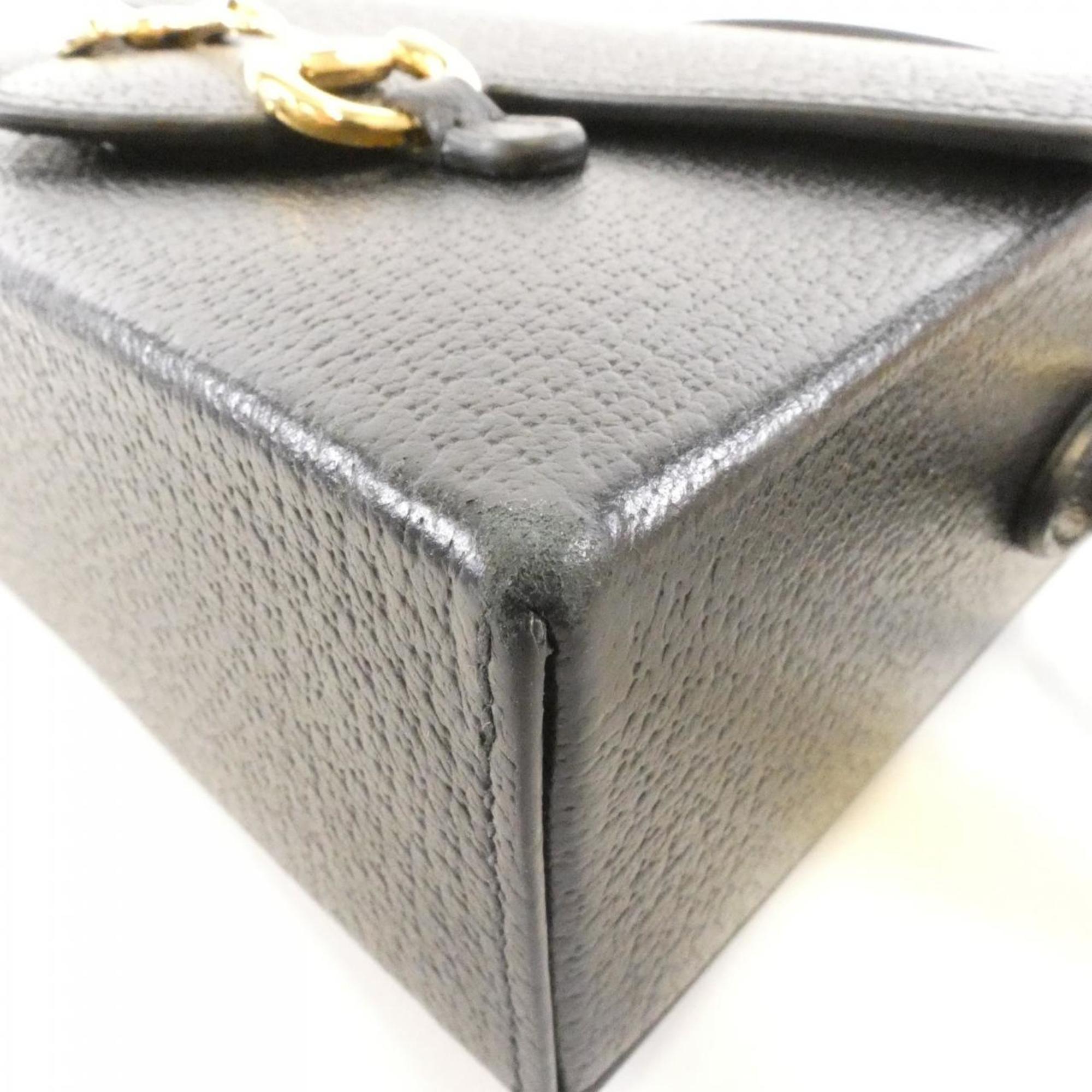Gucci Black Leather Shoulder Bag (Pre-Owned)