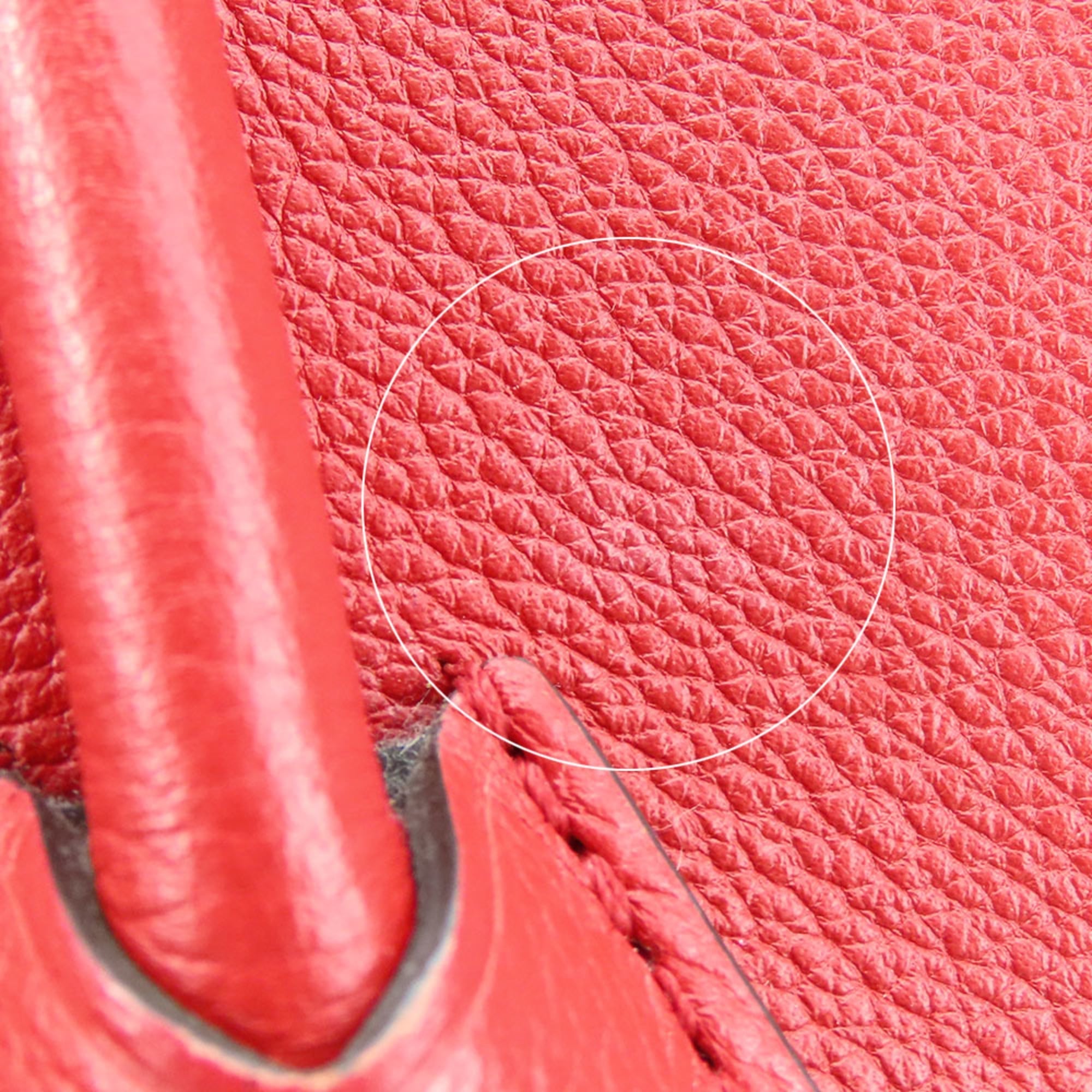 Louis Vuitton Monogram Cerise Red Brown Monogram Leather Tote Bag