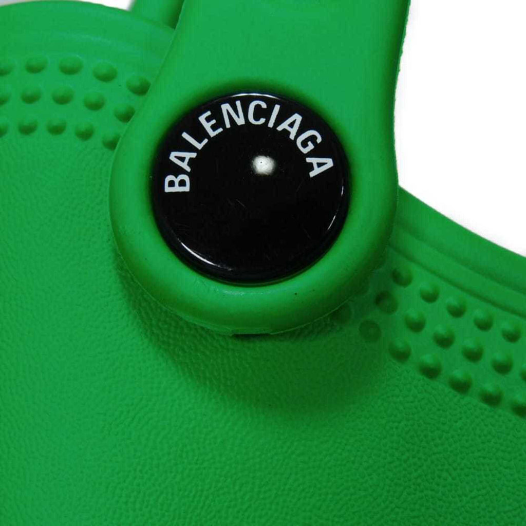 Balenciaga Green Rubber Pochette Shoulder