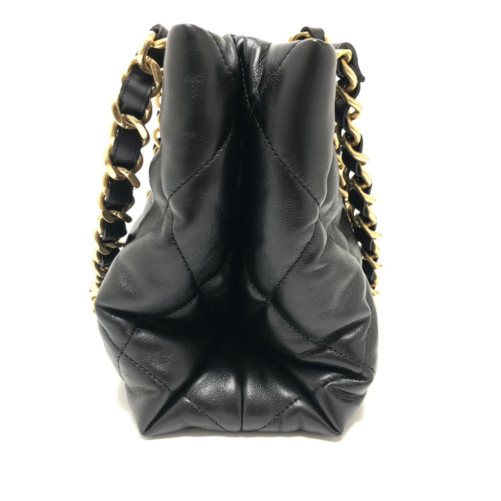 Chanel Black Leather Shoulder Bag