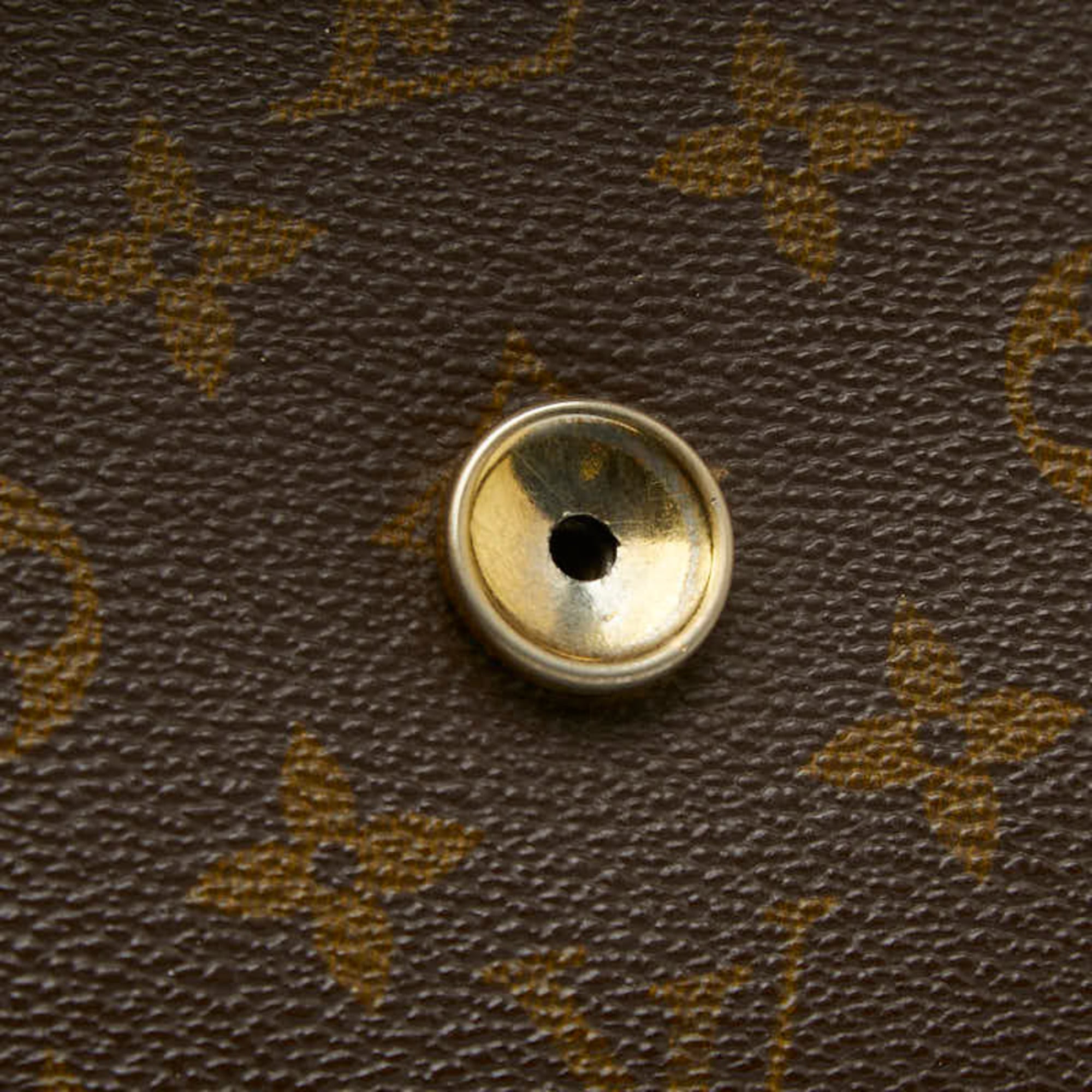 Louis Vuitton Brown Pvc Leather Clutch Bag Pochette