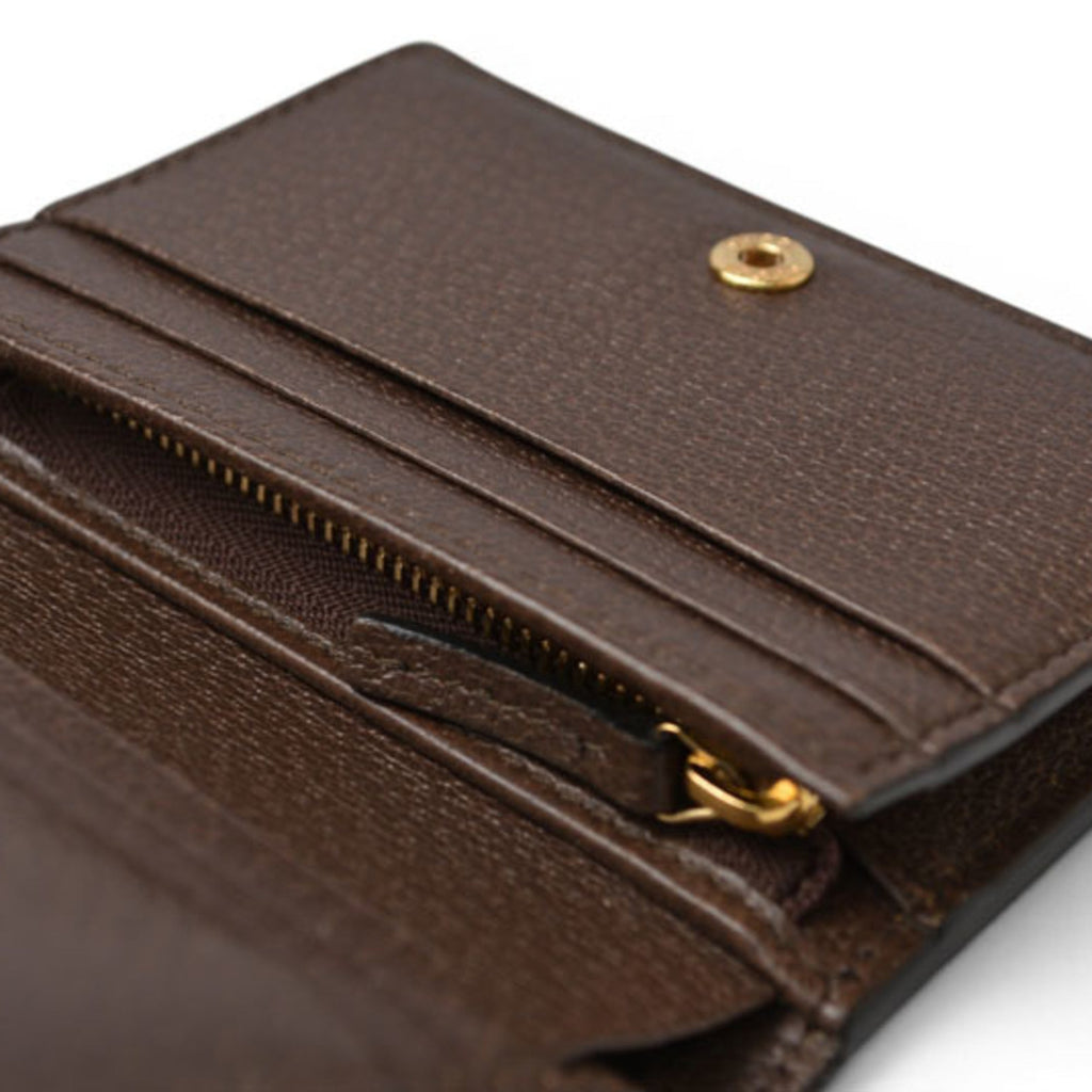 Gucci Gg Supreme Beige Brown Gg Supreme Canvas Wallet (Bi-Fold) (Pre-Owned)