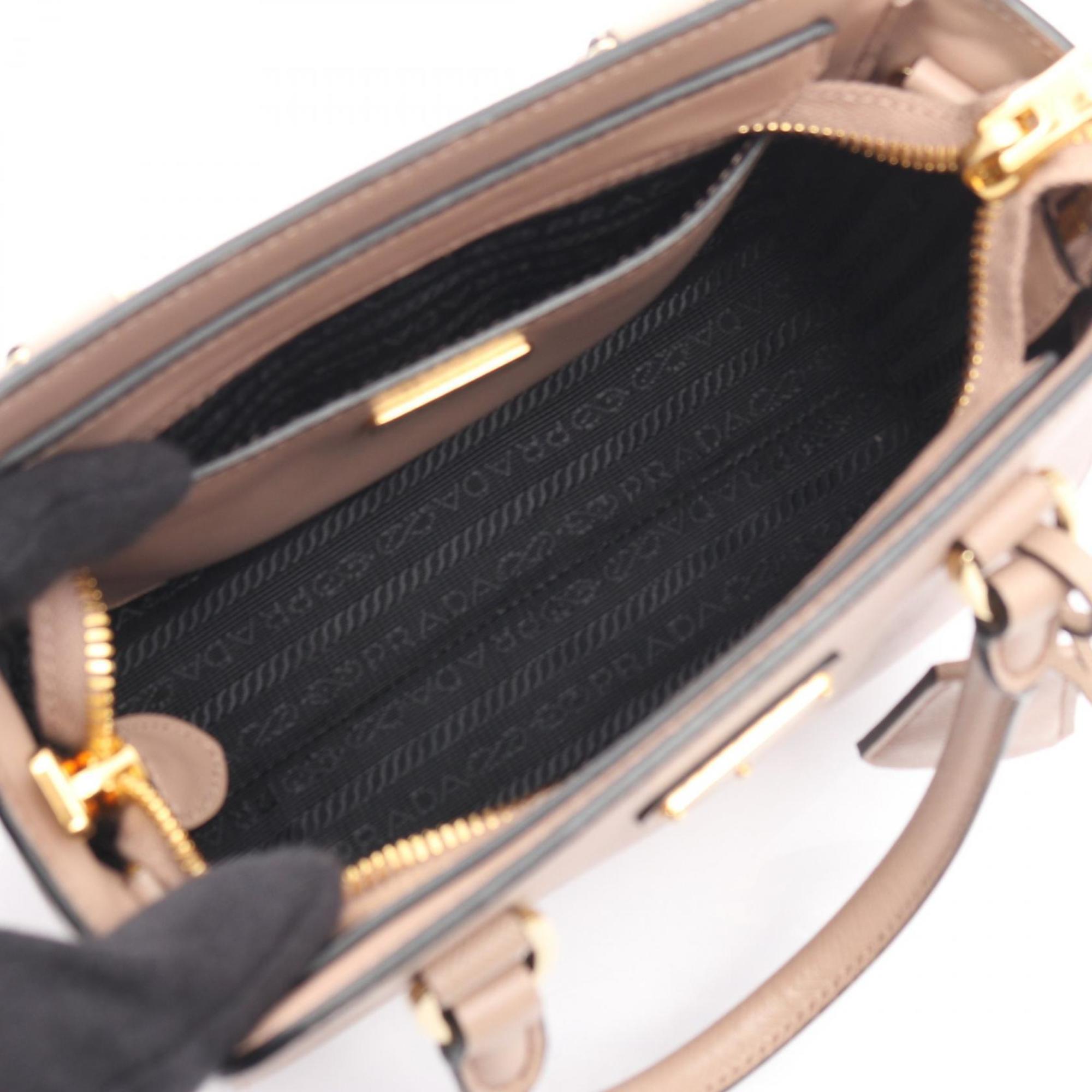 Prada Beige Saffiano Handbag