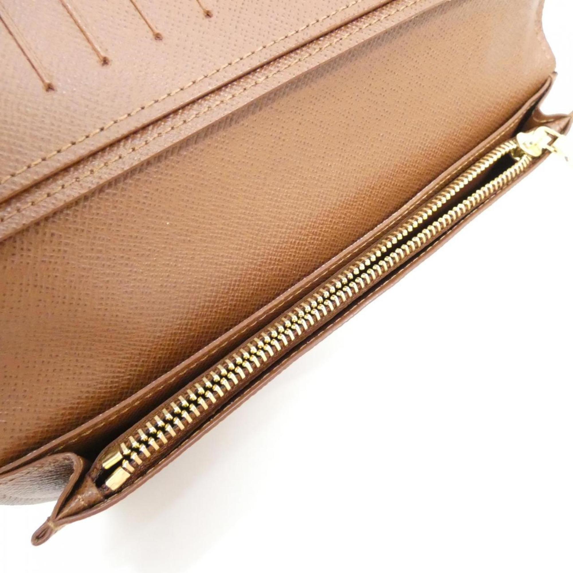 Louis Vuitton Monogram Marron Coated Canvas Long Wallet