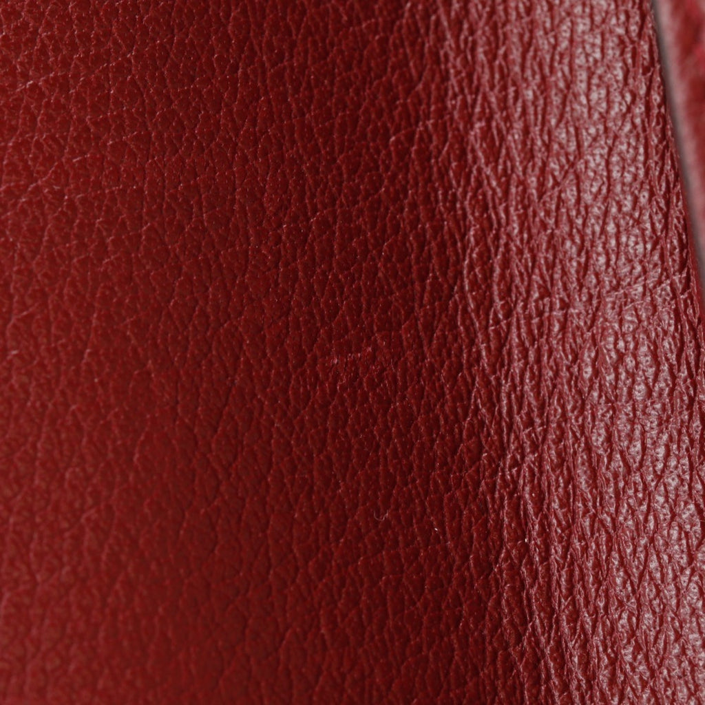 Gucci Black Red Color Leather Shoulder Bag (Pre-Owned)