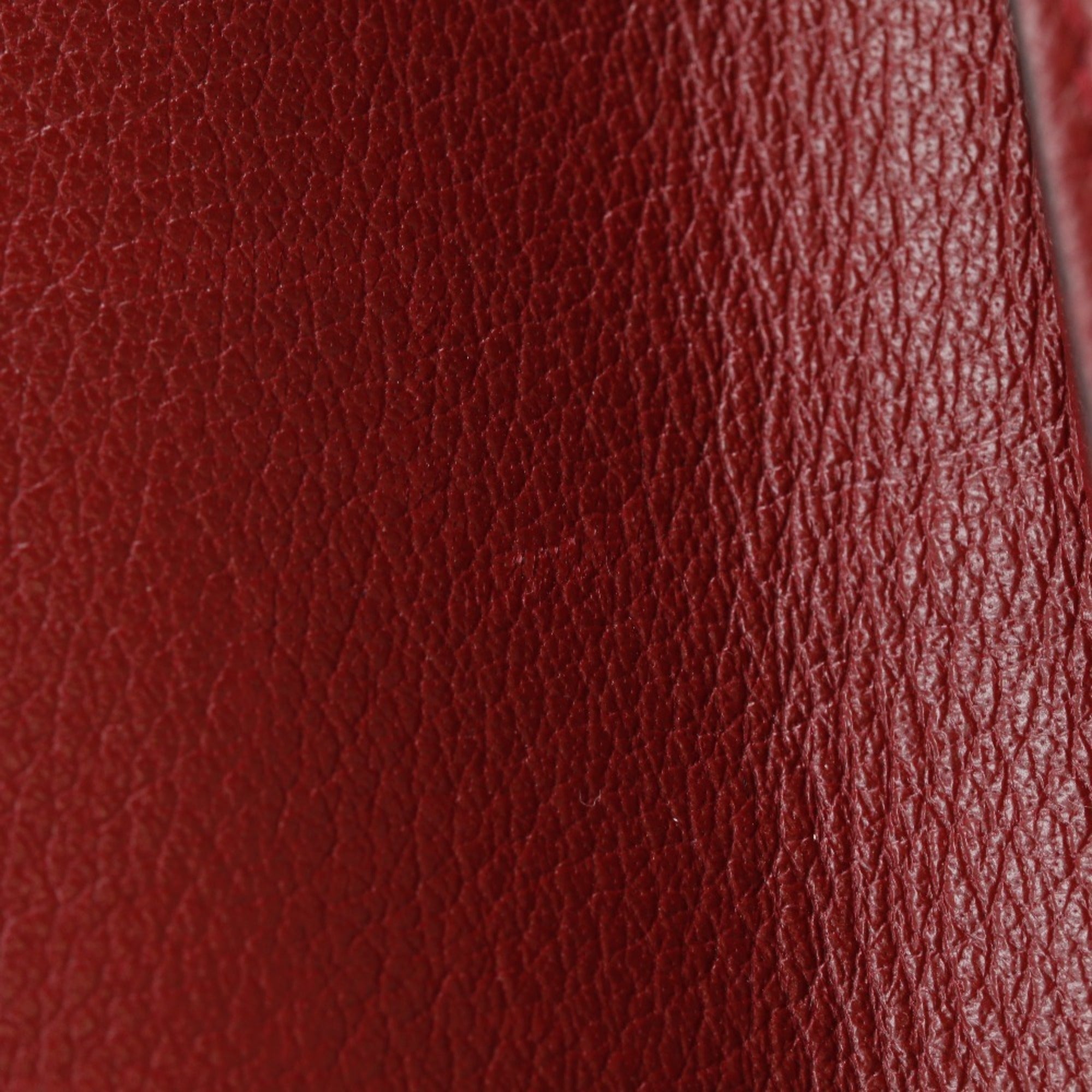 Gucci Black Red Color Leather Shoulder Bag (Pre-Owned)