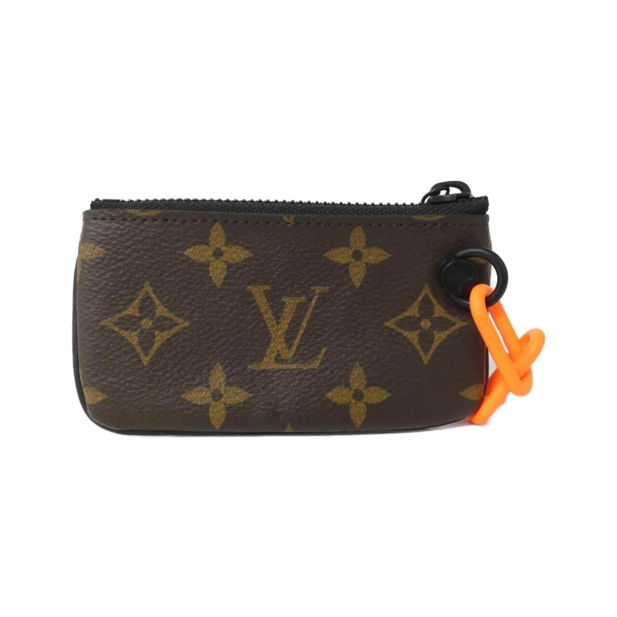 Louis Vuitton Marron Coated Canvas Coin Purse/Coin Case
