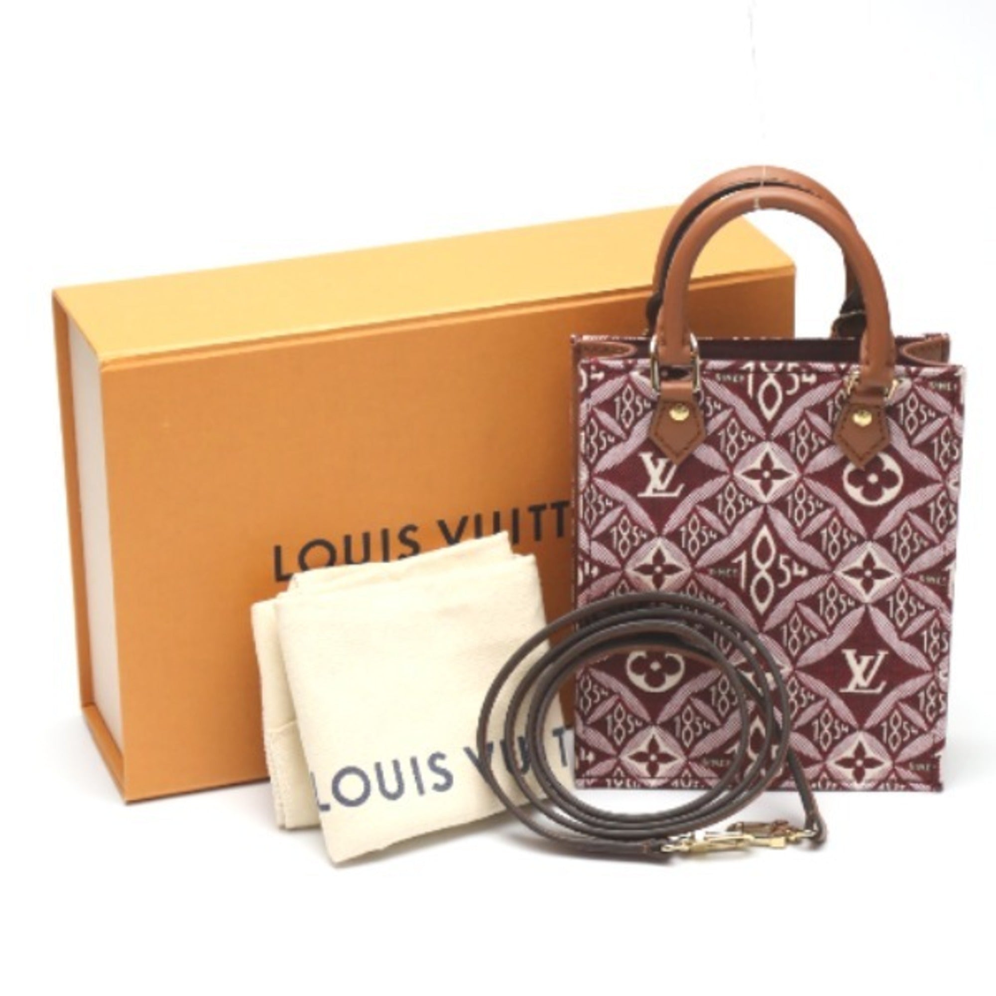 Louis Vuitton Red Color Leather Shoulder Bag