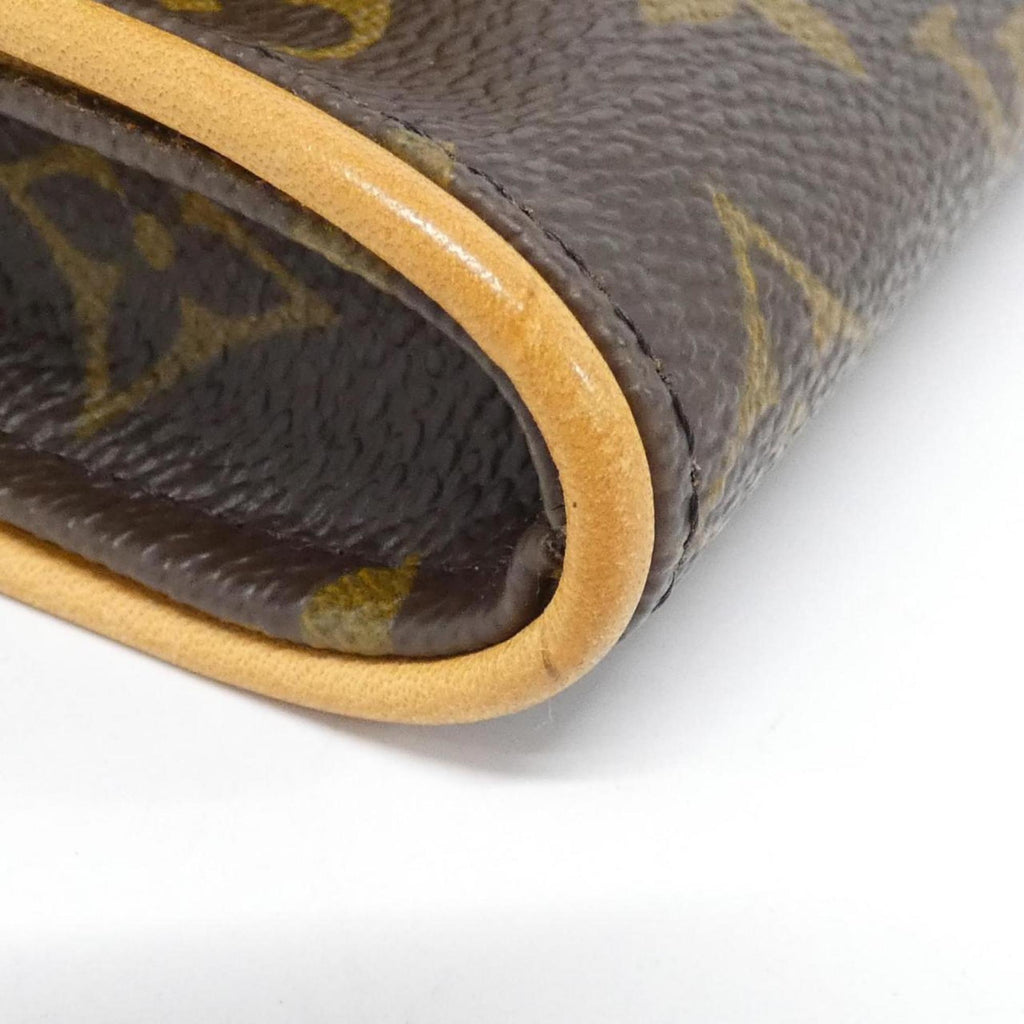 Louis Vuitton Marron Coated Canvas Pochette Shoulder Bag
