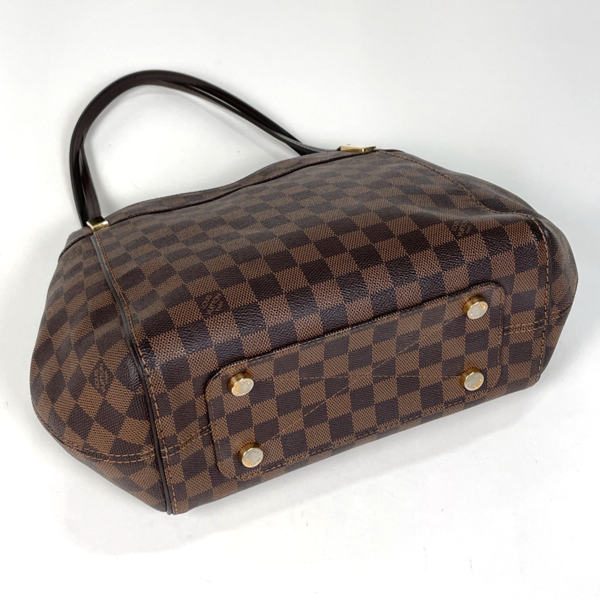 Louis Vuitton Brown Damier Canvas Shoulder Bag Tote Bag