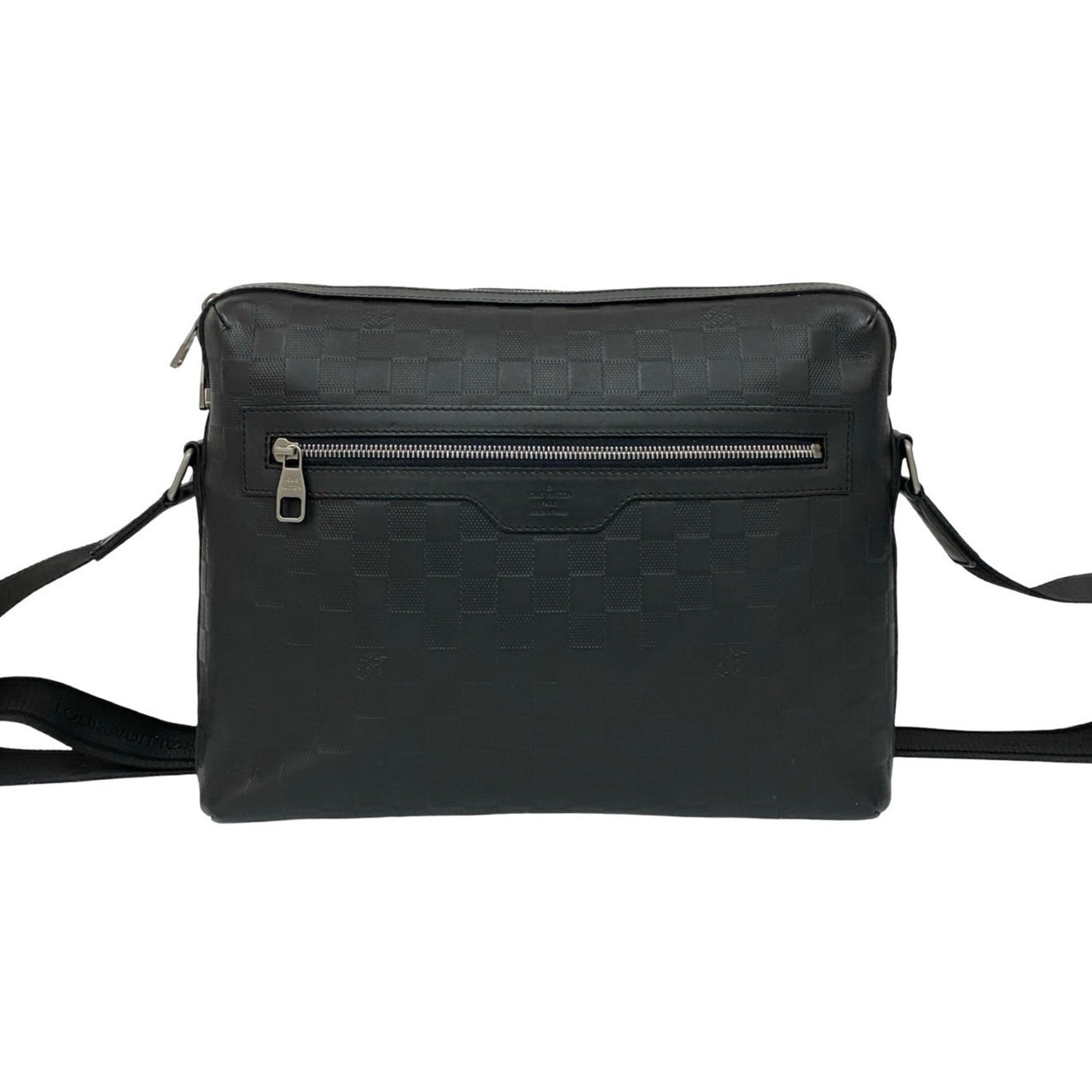 Louis Vuitton Black Leather Pochette Shoulder Bag