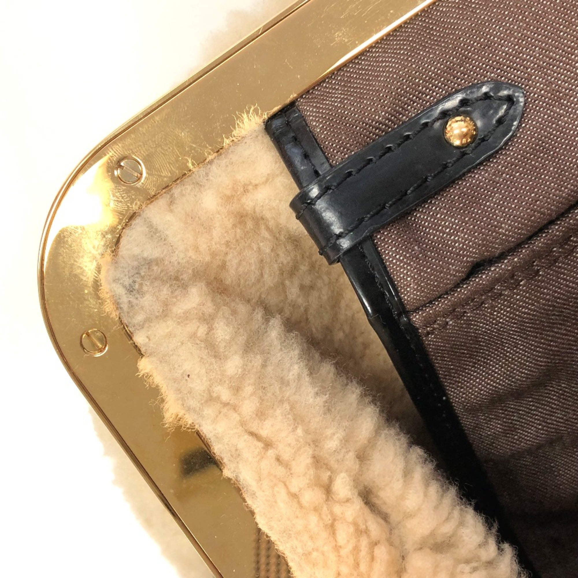 Louis Vuitton Brown Leather Handbag